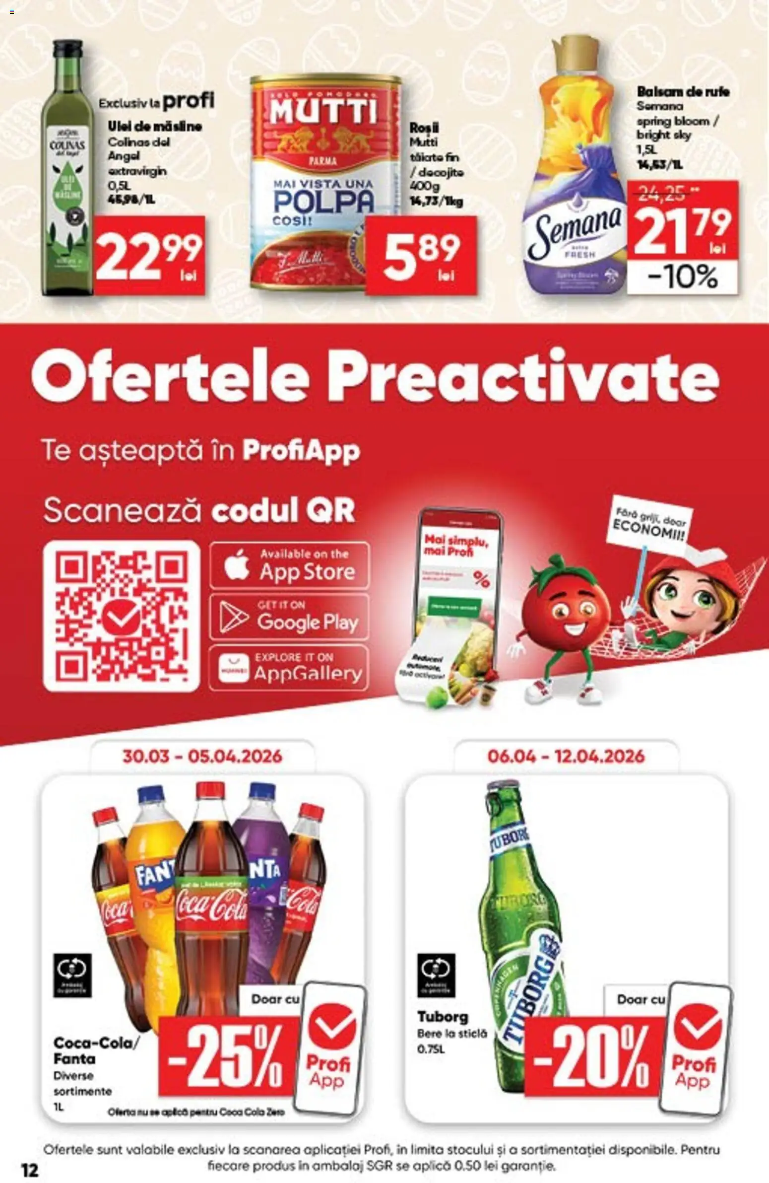 Catalog Profi 1 - 13 Aprilie 2026 | Pagina 12 | Produse: Măsline, Amerikan servis, Ulei, Balsam de rufe