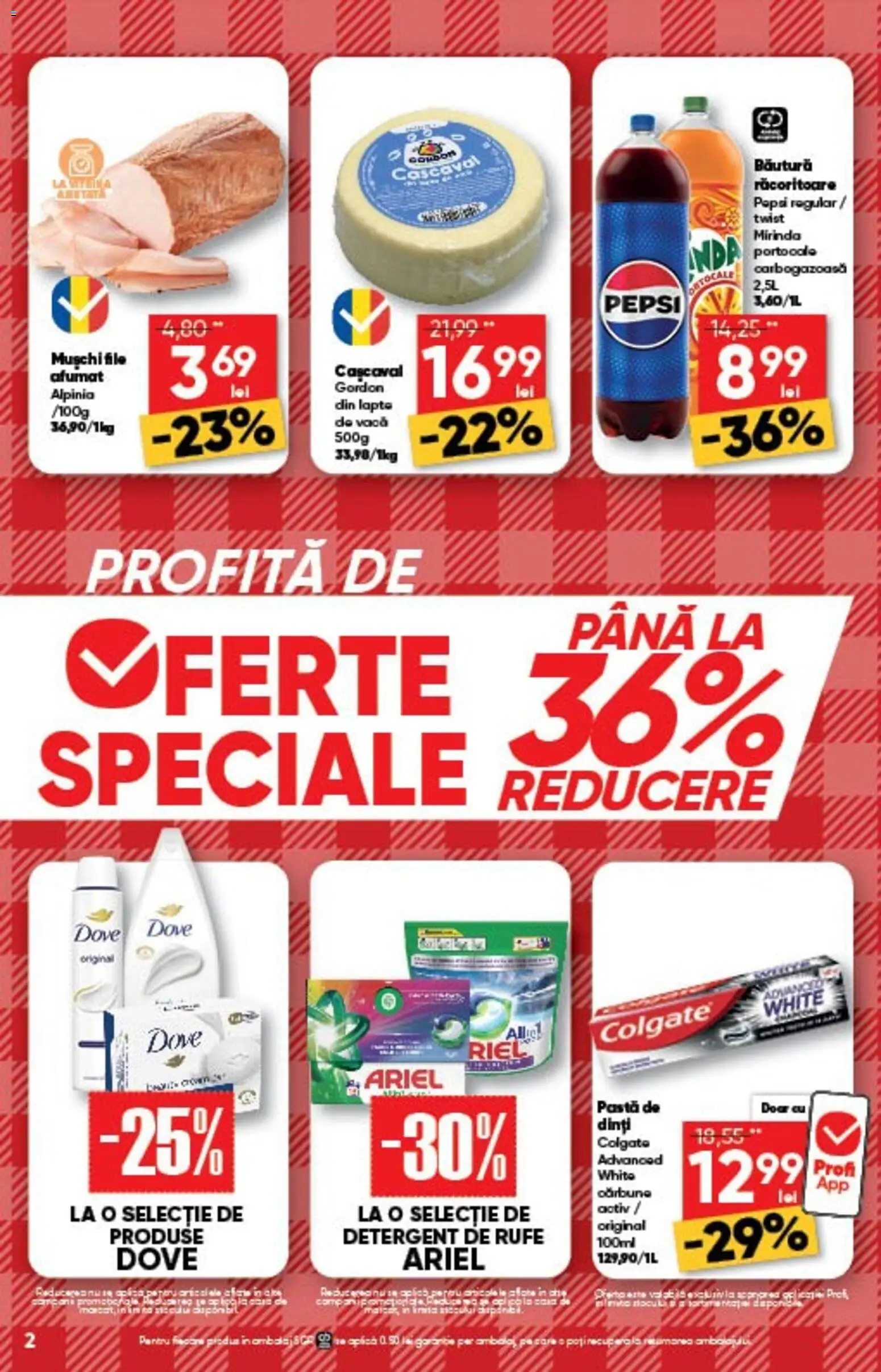 Catalog Profi 1 - 13 Aprilie 2026 | Pagina 2 | Produse: Cașcaval, Detergent