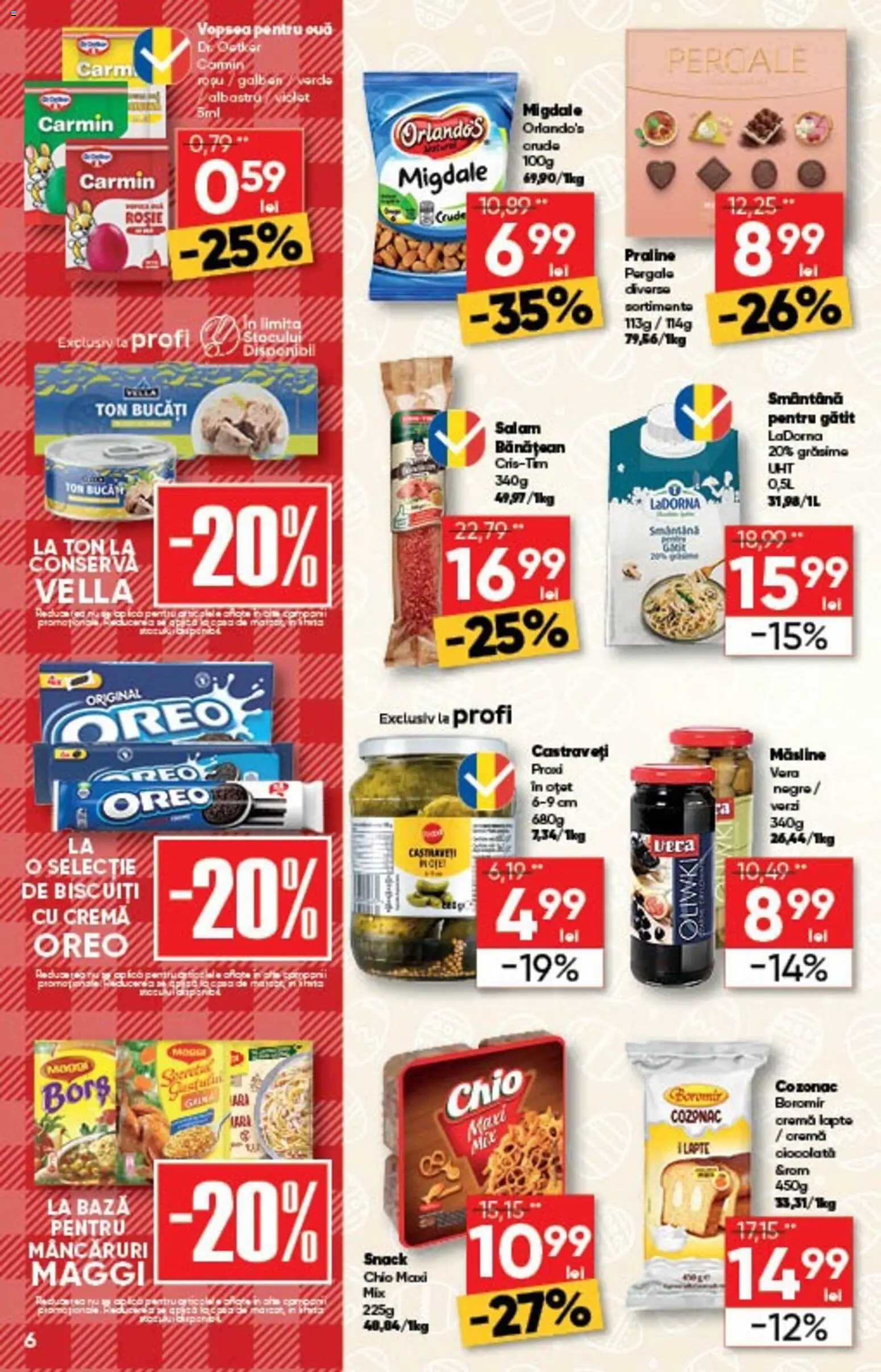 Catalog Profi 1 - 13 Aprilie 2026 | Pagina 6 | Produse: Cremă, Ouă, Salam, Castraveți