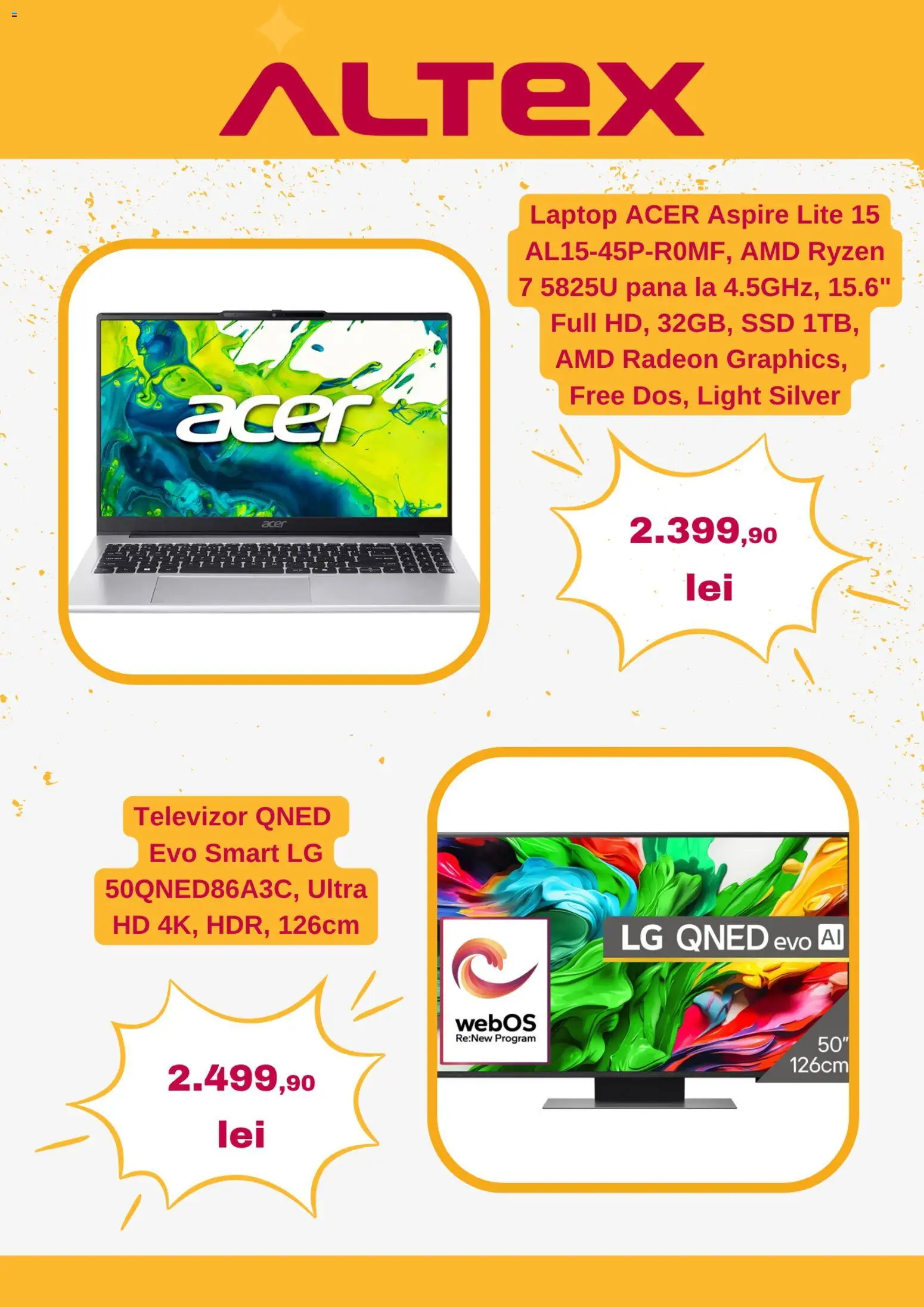 Catalog Altex 2 - 7 Aprilie 2026 | Pagina 3 | Produse: Laptop, Televizor
