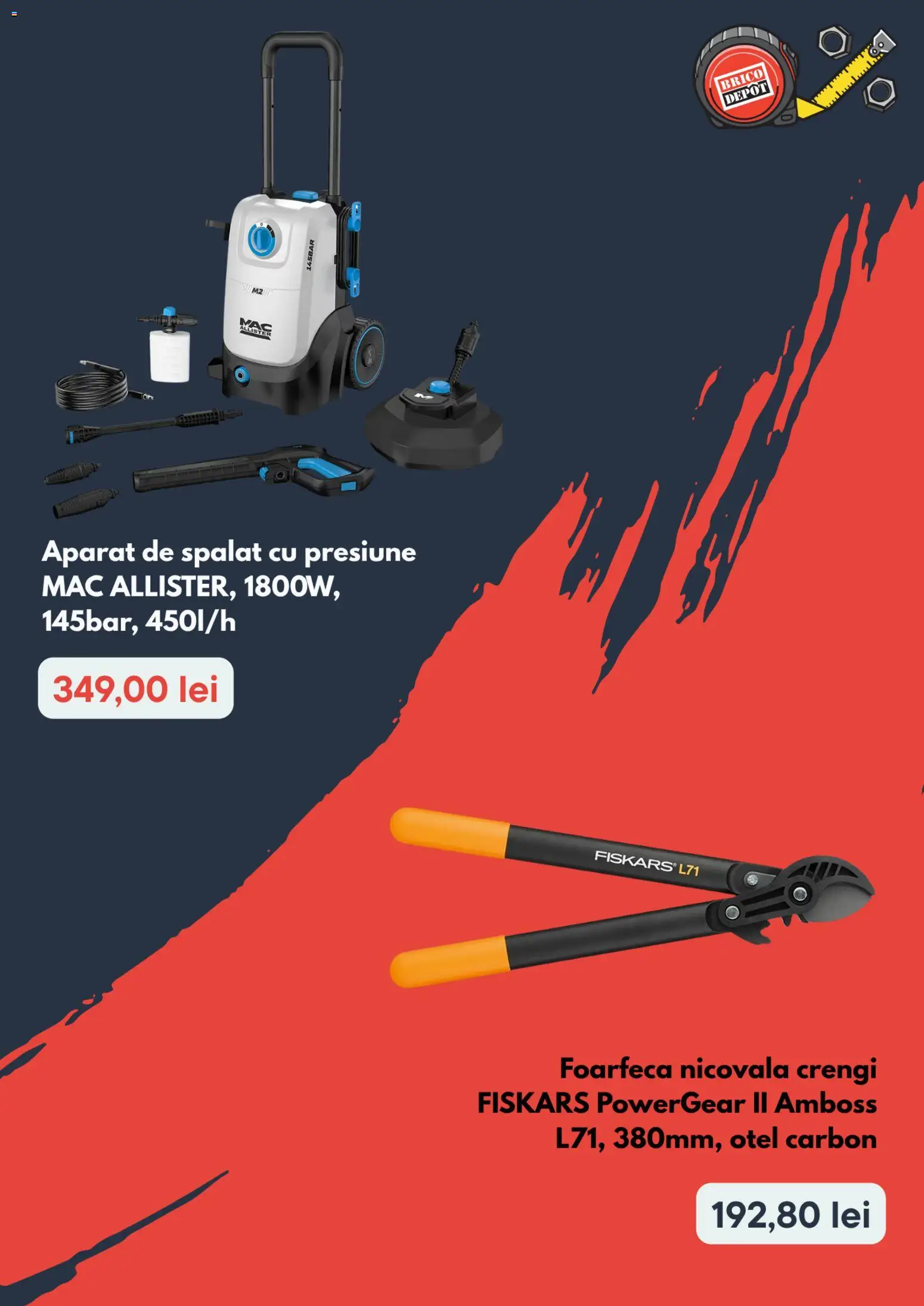 Catalog Brico Depot 2 - 14 Aprilie 2026 | Pagina 3 | Produse: Aparat de spălat cu presiune