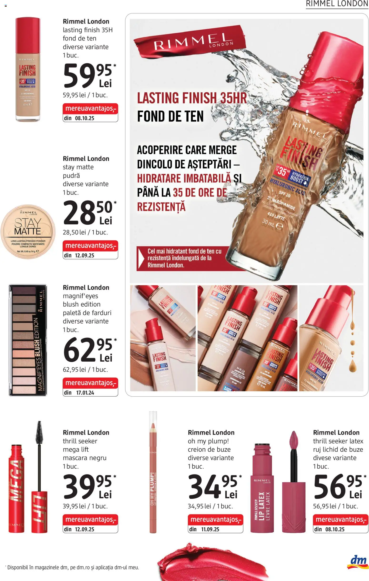 Catalog DM Drogerie Markt 2 - 27 Aprilie 2026 | Pagina 15 | Produse: Fond de ten, Blush, Mascara, Ruj
