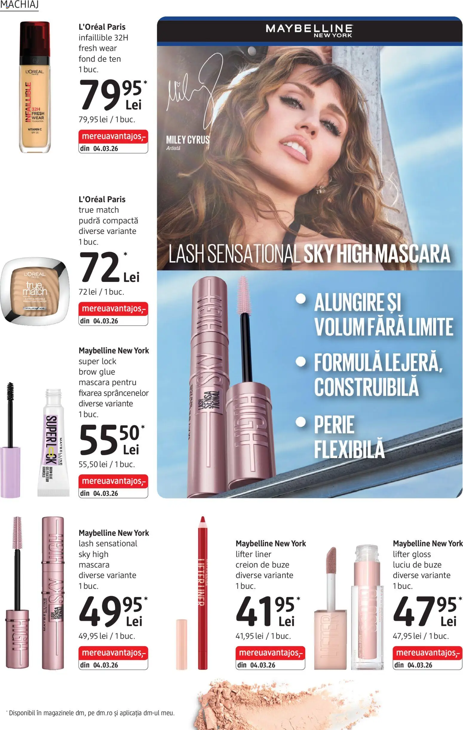 Catalog DM Drogerie Markt 2 - 27 Aprilie 2026 | Pagina 16 | Produse: Fond de ten, Machiaj, Pudră, Mascara
