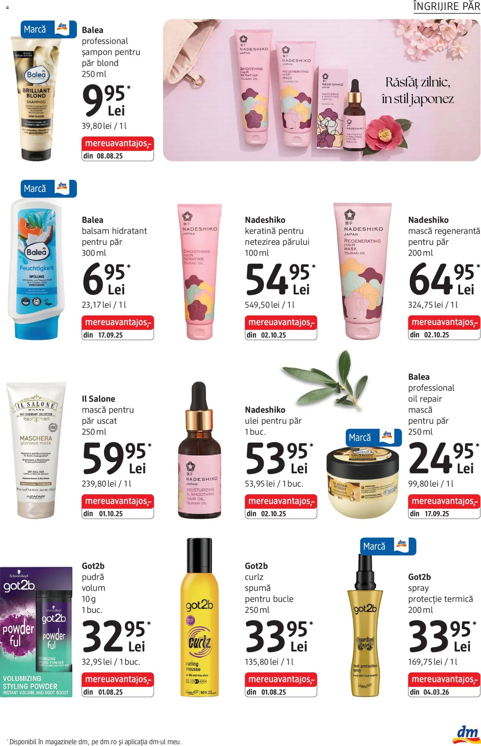 Catalog DM Drogerie Markt 2 - 27 Aprilie 2026 | Pagina 17 | Produse: Pudră, Șampon, Ulei, Boncuklu Oyuncakları