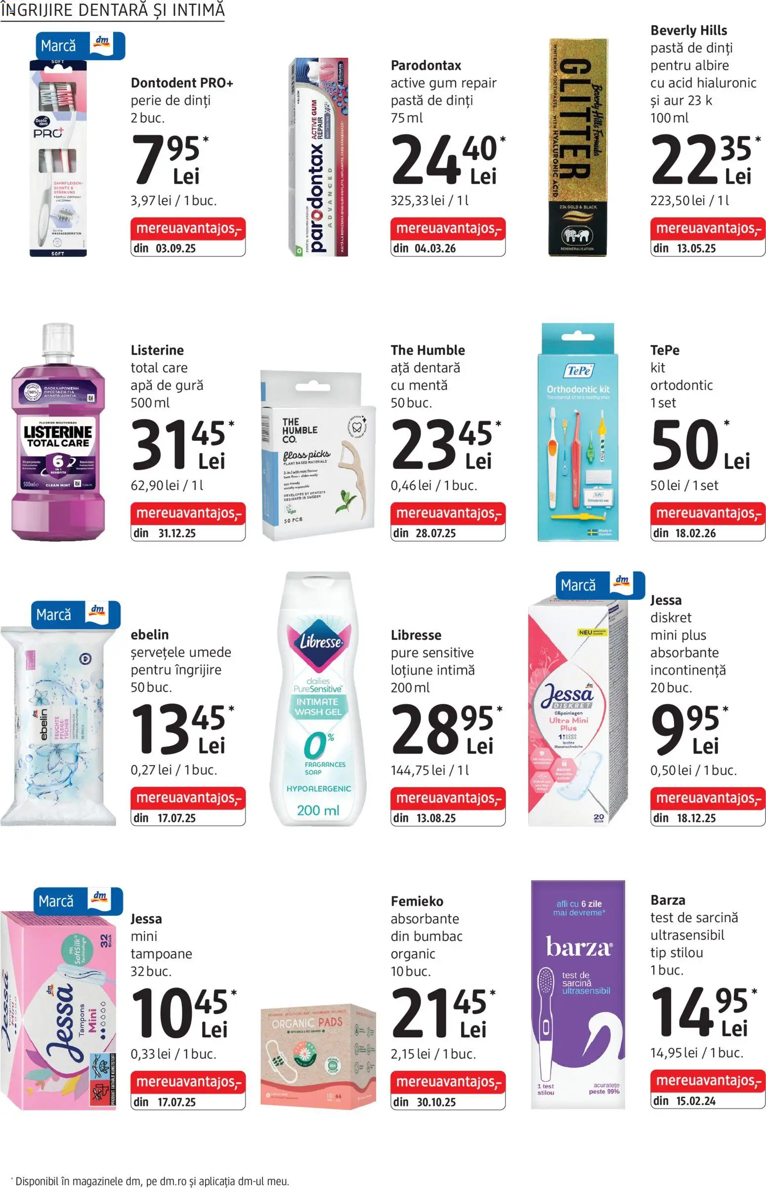 Catalog DM Drogerie Markt 2 - 27 Aprilie 2026 | Pagina 20 | Produse: Pomelo, Perie, Pastă de dinți, Tampoane