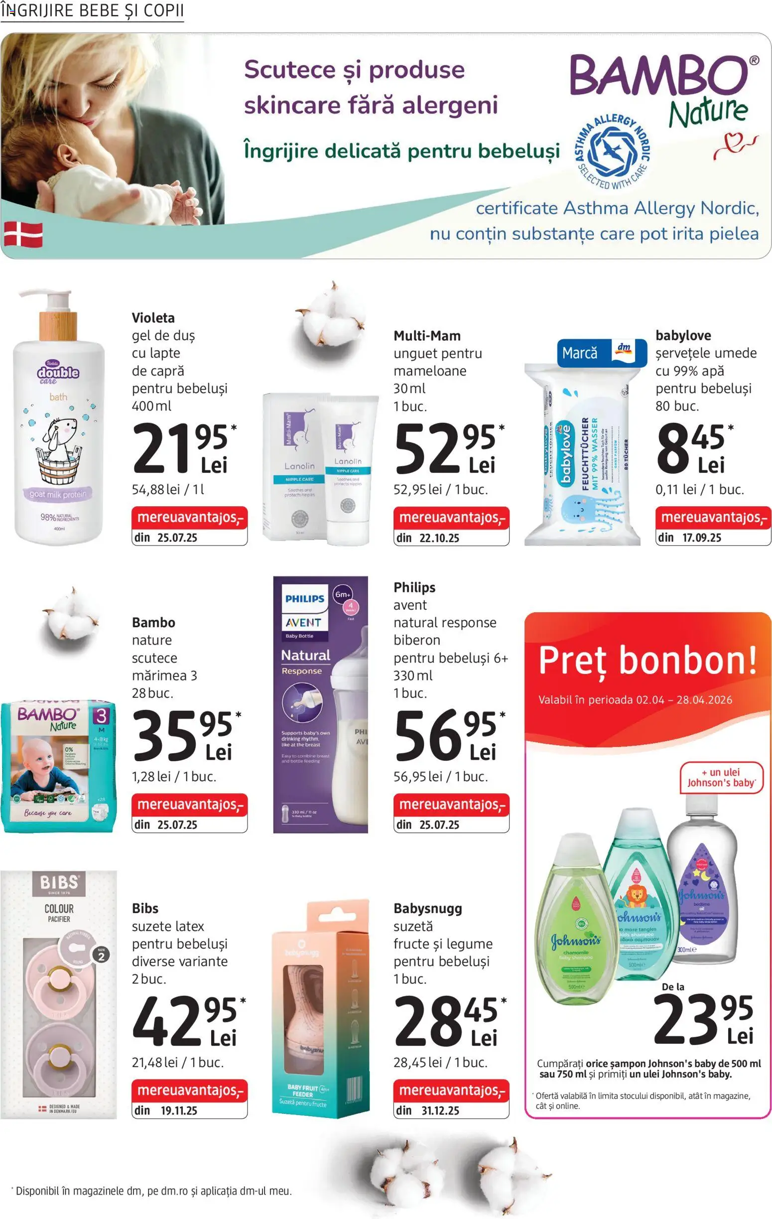 Catalog DM Drogerie Markt 2 - 27 Aprilie 2026 | Pagina 22 | Produse: Enginar, Scutece, Legume, Fructe