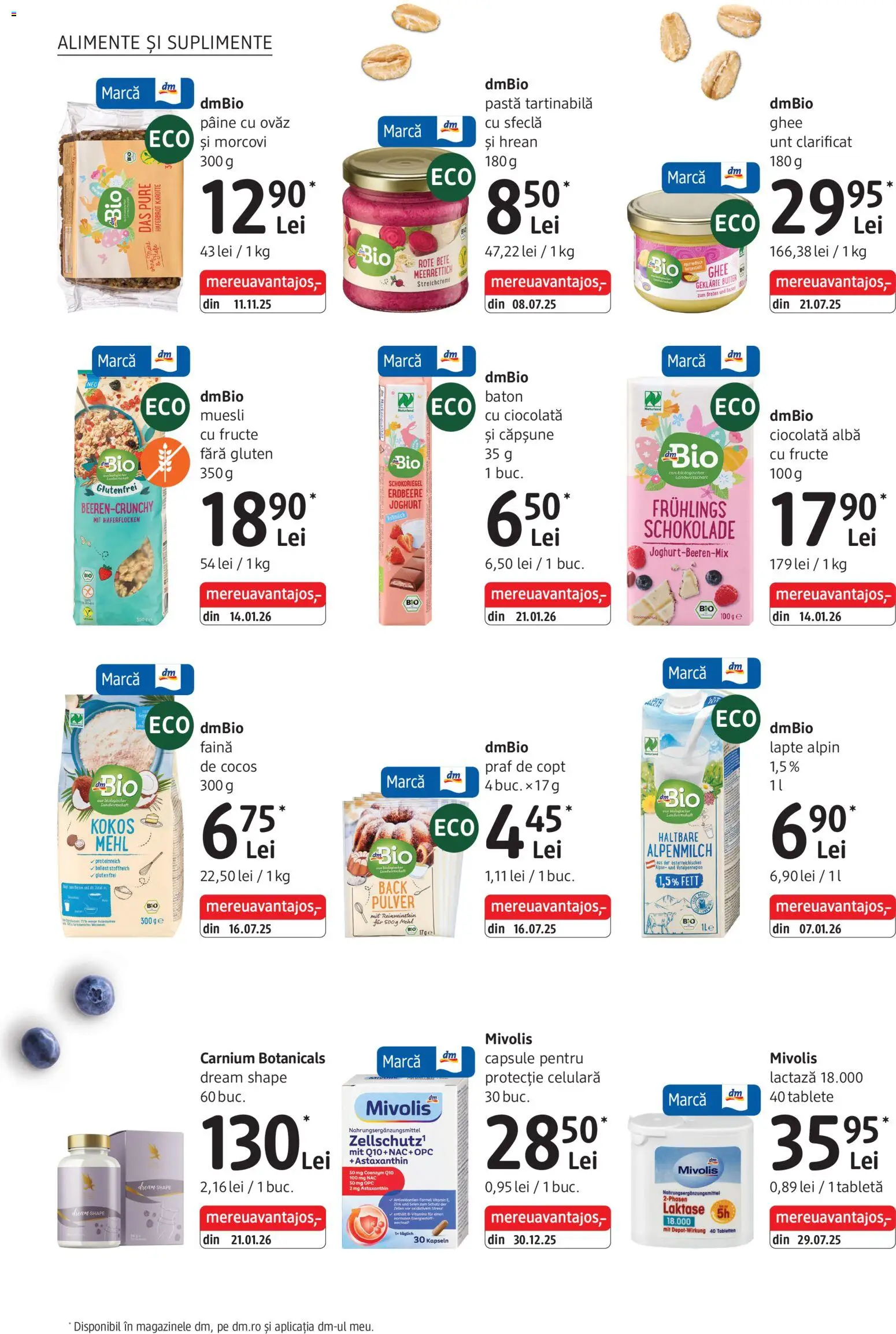 Catalog DM Drogerie Markt 2 - 27 Aprilie 2026 | Pagina 24 | Produse: Şerit ödül, Tabletă, Lapte, Morcovi