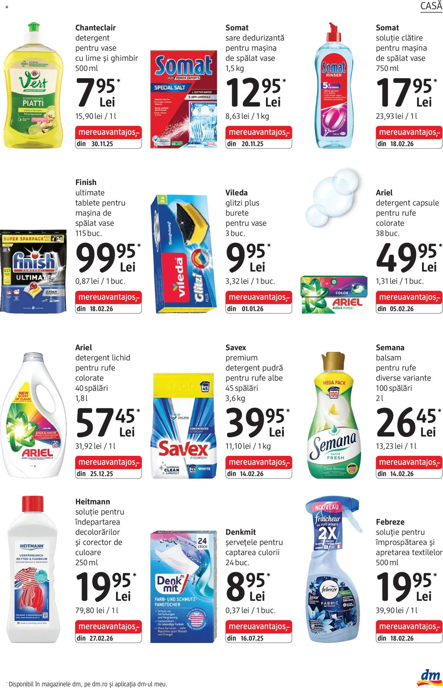 Catalog DM Drogerie Markt 2 - 27 Aprilie 2026 | Pagina 27 | Produse: Mașină De Spălat, Yorgan, Tablete pentru mașina de spălat, Sare