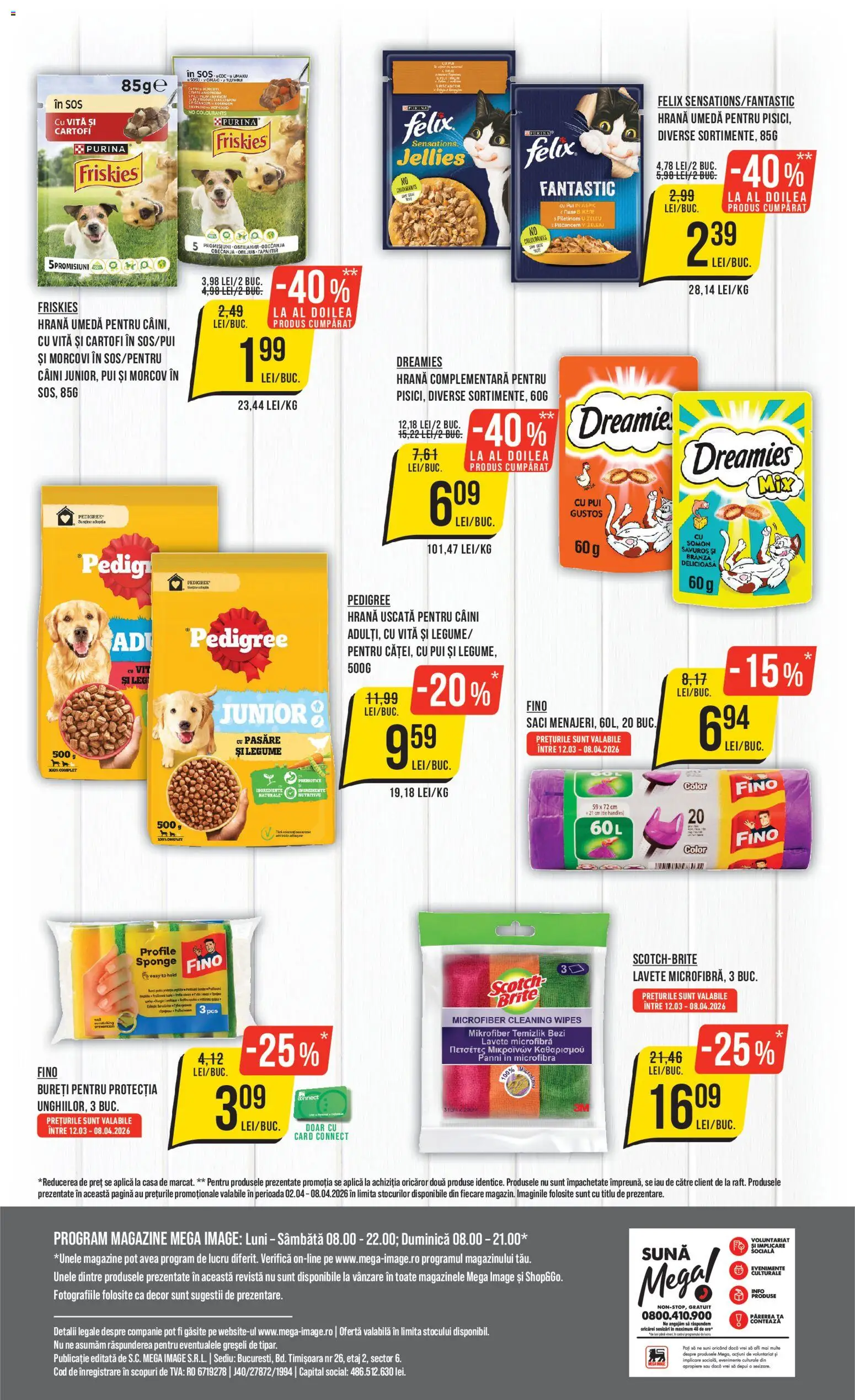 Catalog Mega Image 2 - 7 Aprilie 2026 | Pagina 28 | Produse: Hacıyatmaz Kedi Oyuncağı, Brânză, Legume, Sos