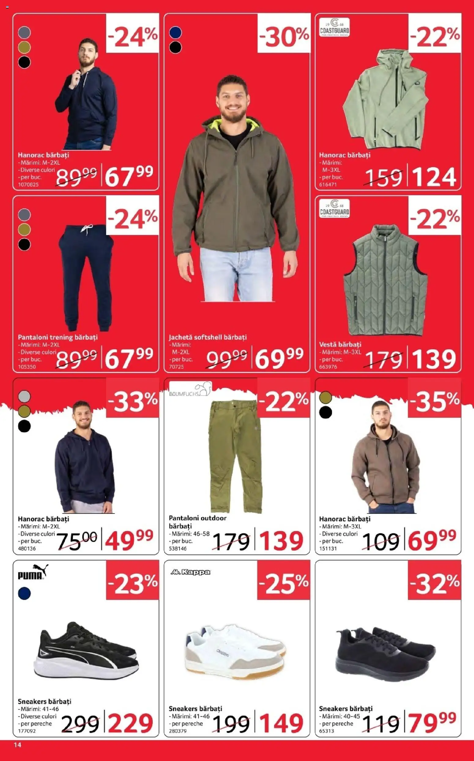 Catalog Selgros 3 - 15 Aprilie 2026 | Pagina 14 | Produse: Jachetă, Trening, Pantaloni, Keşe
