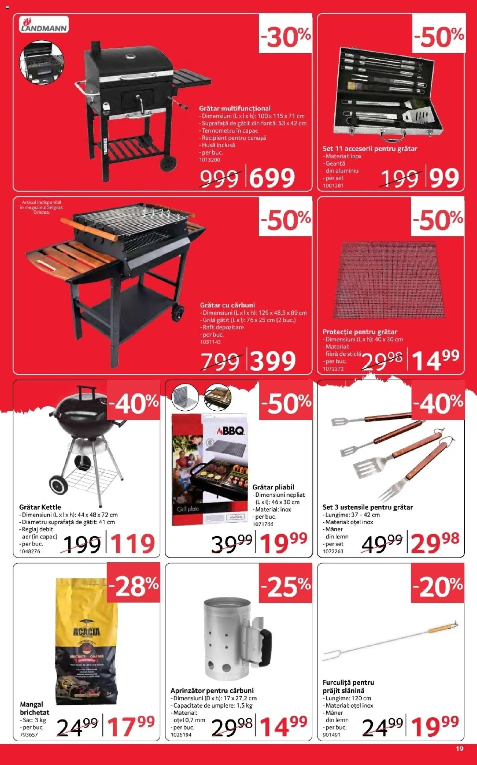 Catalog Selgros 3 - 15 Aprilie 2026 | Pagina 19 | Produse: Raft depozitare, Termometru, Raft, Mâner