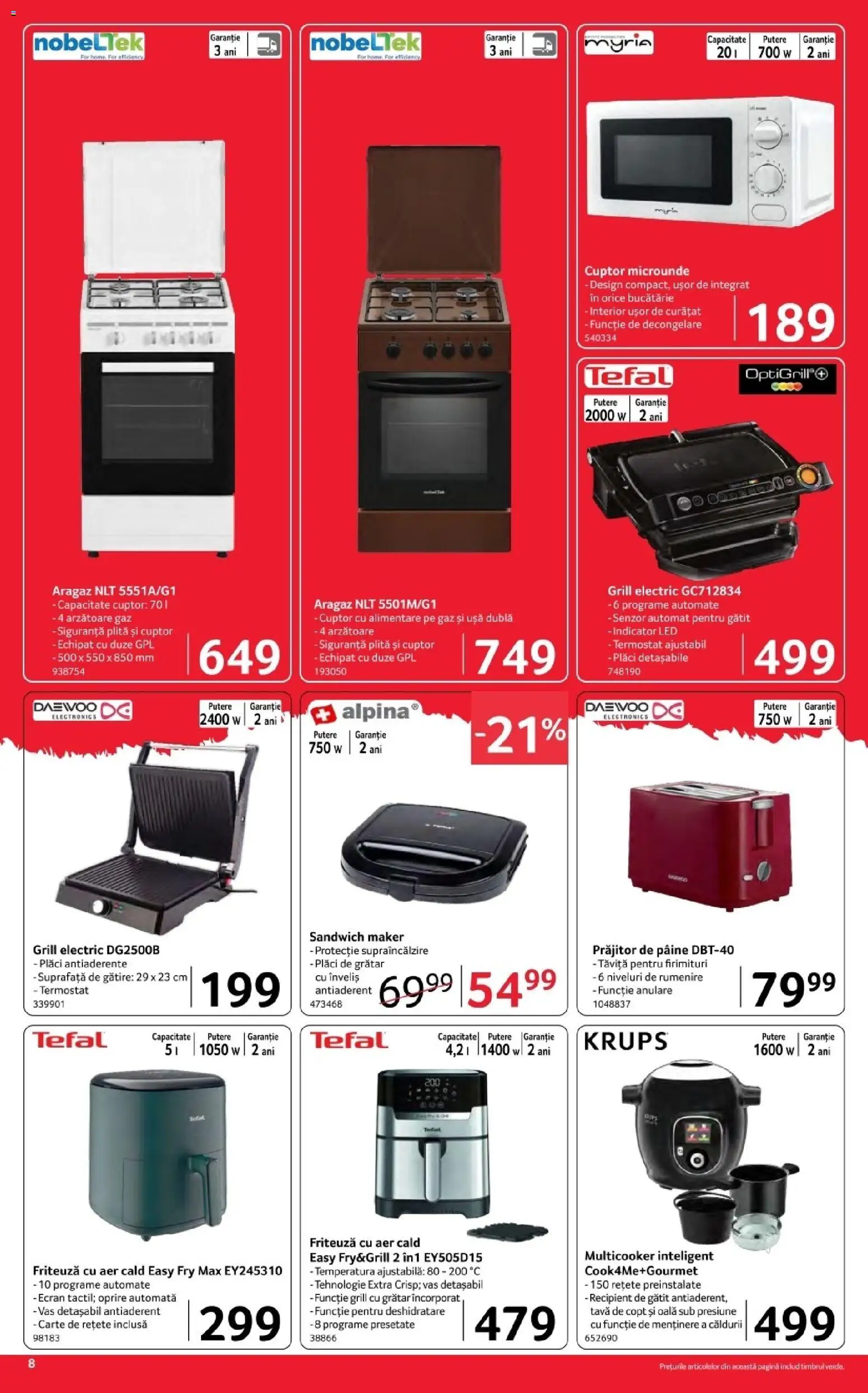 Catalog Selgros 3 - 15 Aprilie 2026 | Pagina 8 | Produse: Tavă de copt, Grill, Friteuză, Babak