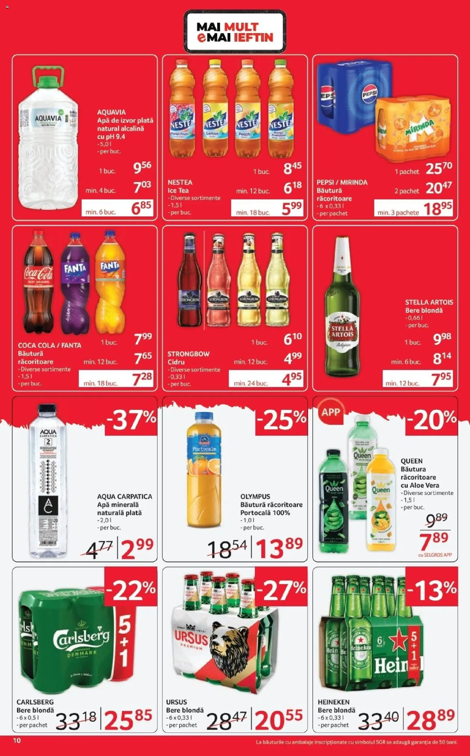 Catalog Selgros 3 - 15 Aprilie 2026 | Pagina 10 | Produse: Aloe vera, Yazı tahtası kalemi, Bere, Apă