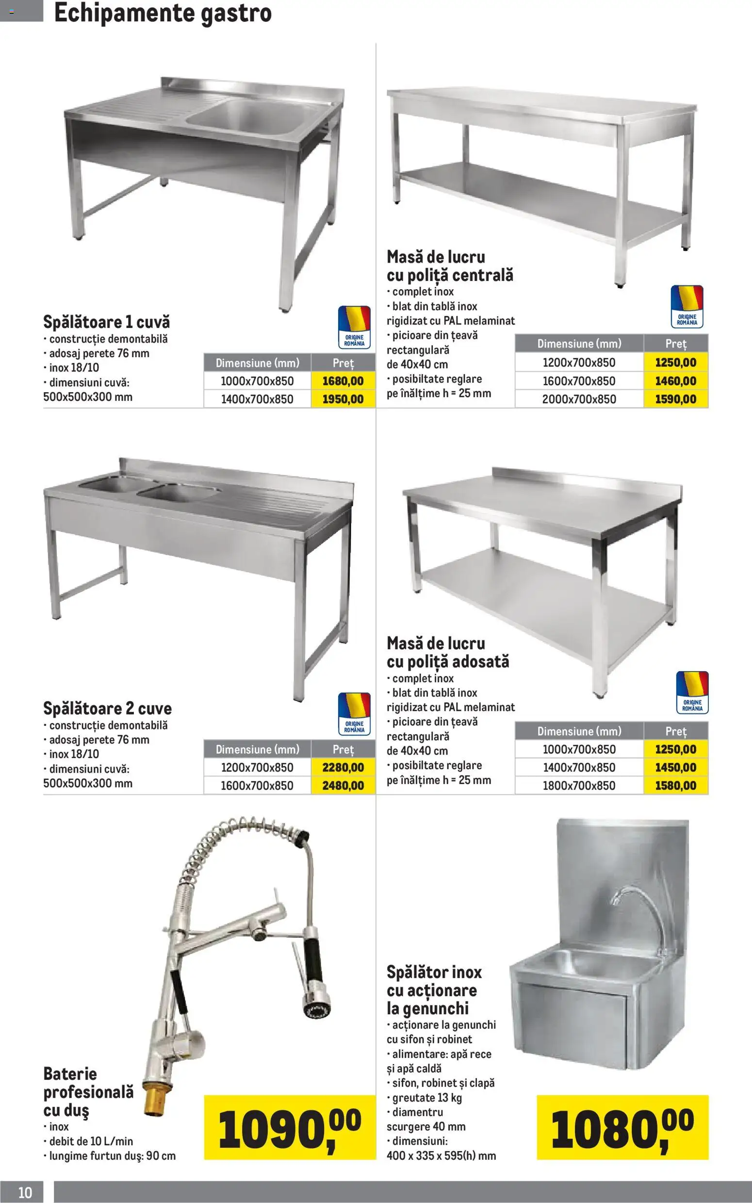 Catalog METRO 1 Aprilie - 29 Iunie 2026 | Pagina 10 | Produse: Tablă, Baterie, Duș, Apă