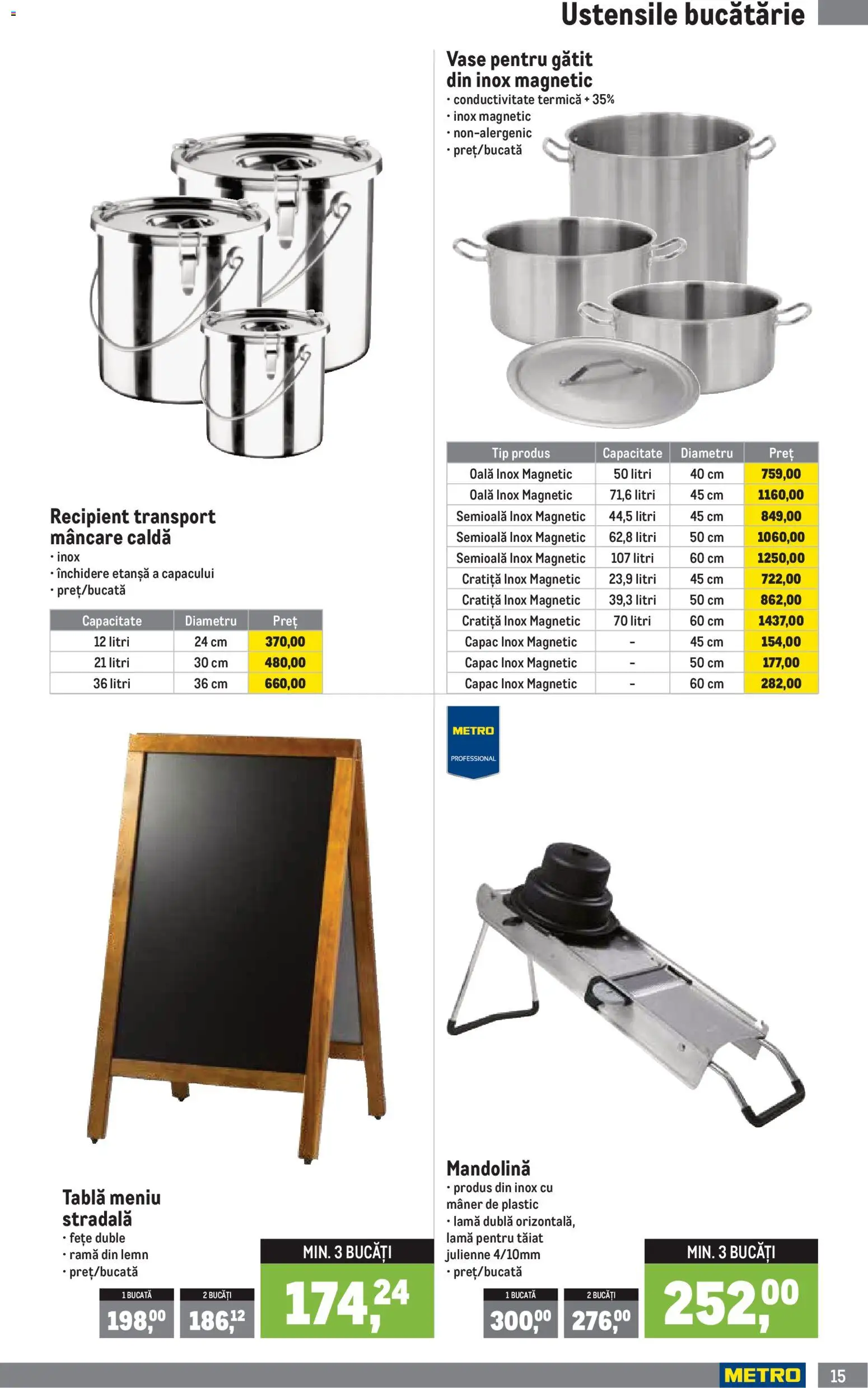 Catalog METRO 1 Aprilie - 29 Iunie 2026 | Pagina 15 | Produse: Cratiță, Oală, Tablă, Mâner
