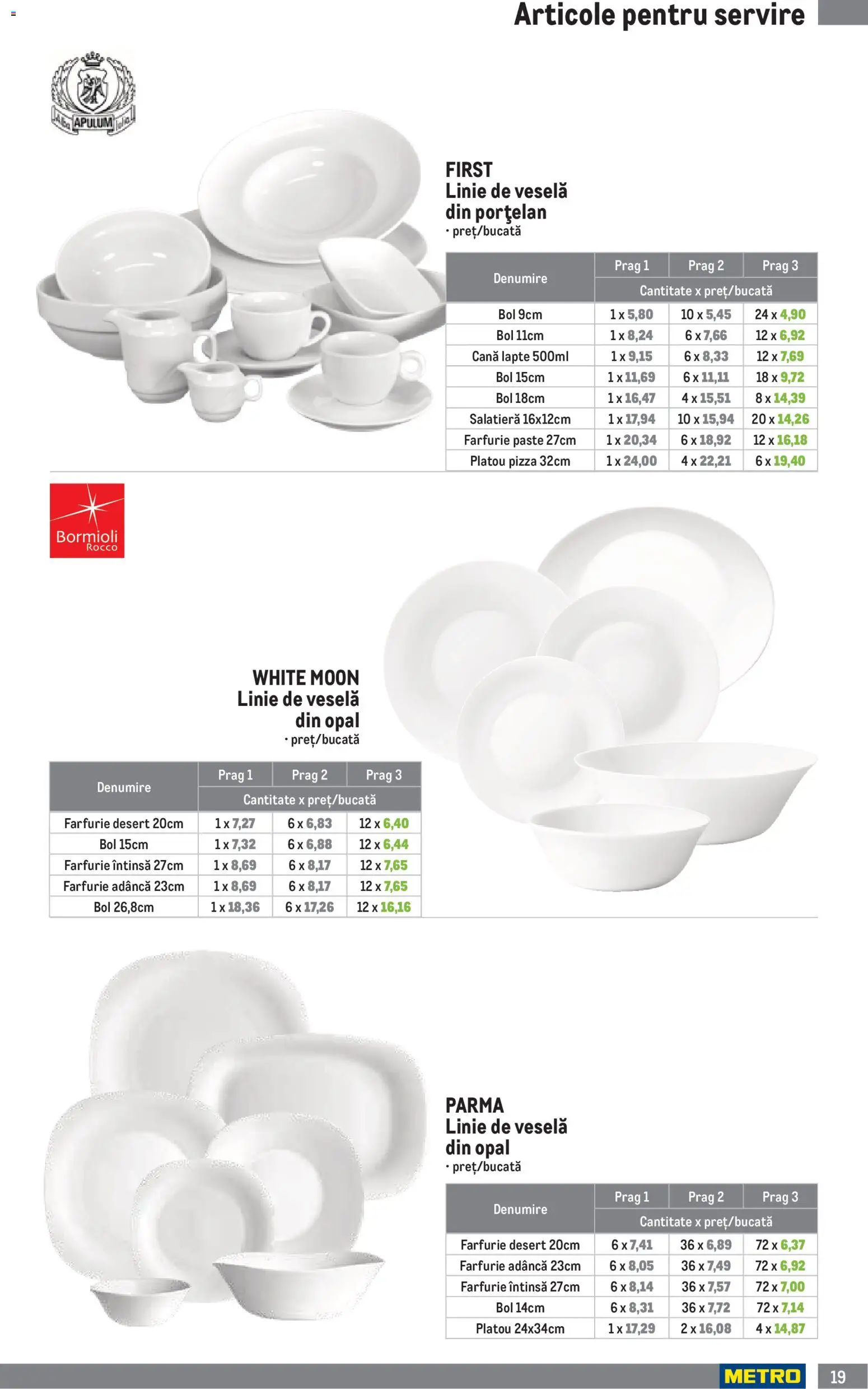 Catalog METRO 1 Aprilie - 29 Iunie 2026 | Pagina 19 | Produse: Bol, Farfurie, Lapte, Paste