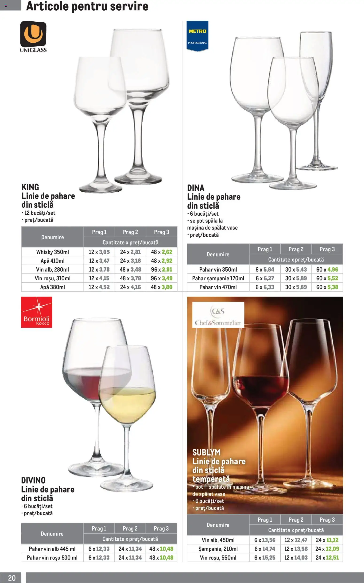 Catalog METRO 1 Aprilie - 29 Iunie 2026 | Pagina 20 | Produse: Mașină De Spălat, Mașină De Spălat Vase, Vin, Apă