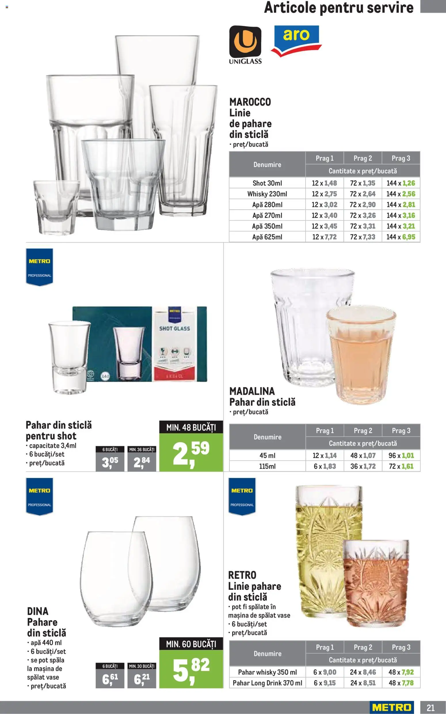 Catalog METRO 1 Aprilie - 29 Iunie 2026 | Pagina 21 | Produse: Mașină De Spălat, Mașină De Spălat Vase, Pahare, Apă