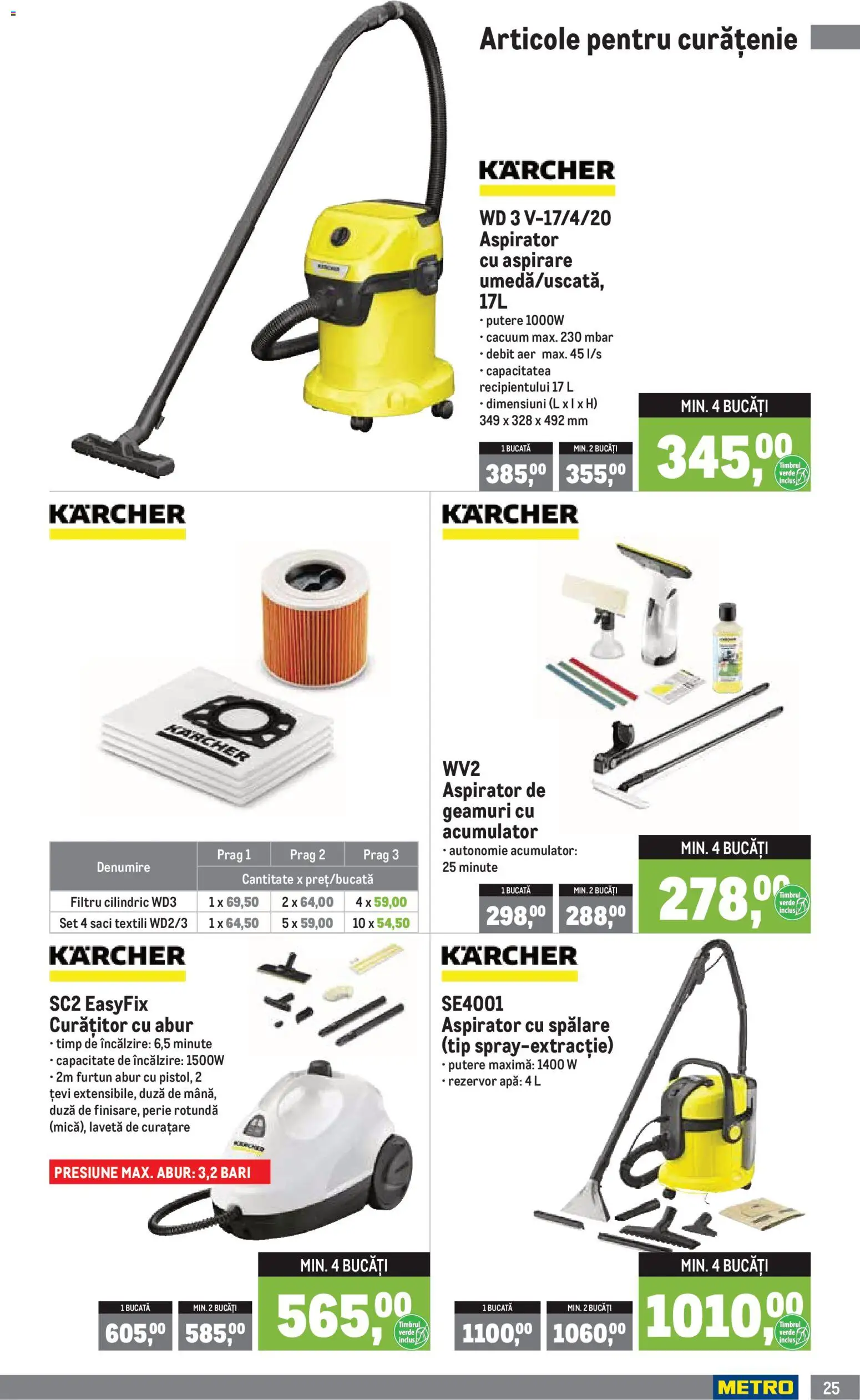 Catalog METRO 1 Aprilie - 29 Iunie 2026 | Pagina 25 | Produse: Aspirator, Perie, Apă