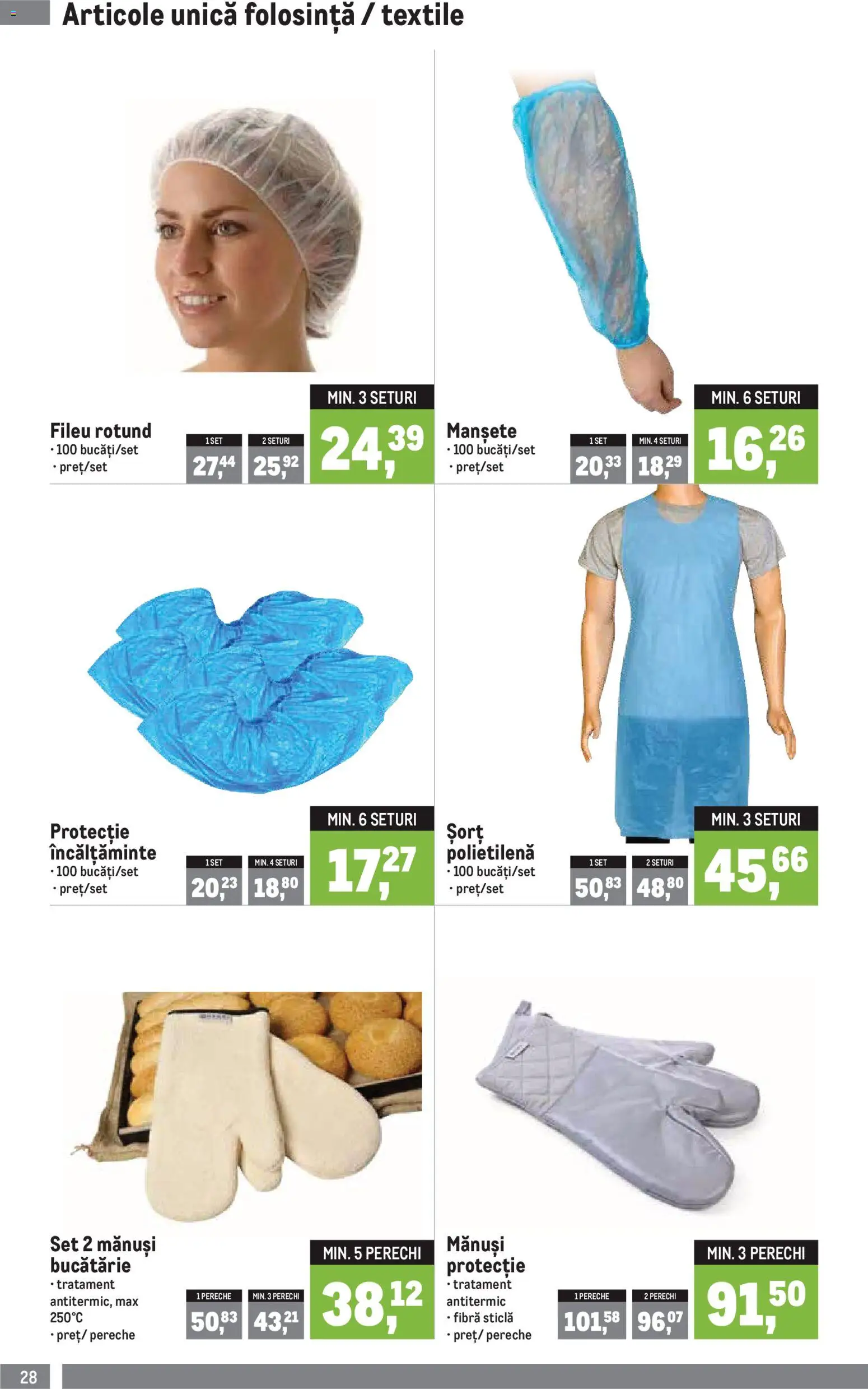 Catalog METRO 1 Aprilie - 29 Iunie 2026 | Pagina 28 | Produse: Mănuși, Șort, Bucătărie, Bornoz takımı