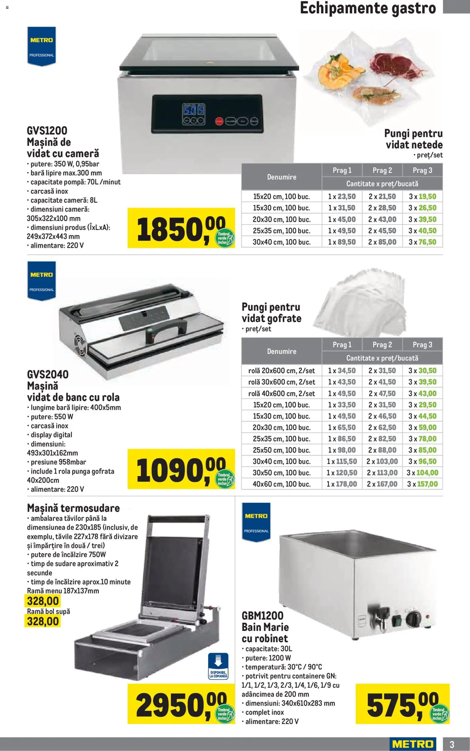 Catalog METRO 1 Aprilie - 29 Iunie 2026 | Pagina 3 | Produse: Pungă, Cameră, Carcasă, Bol