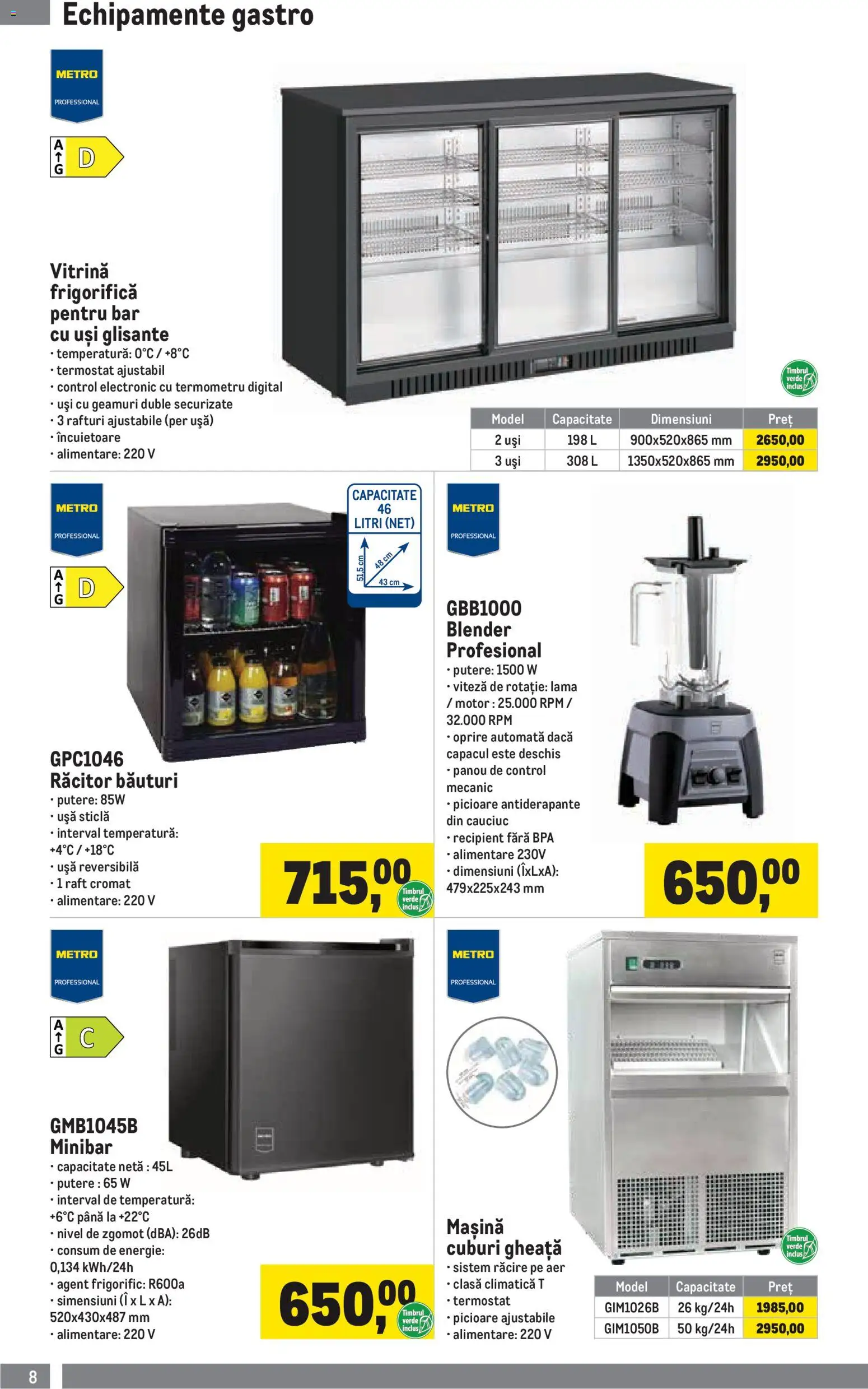 Catalog METRO 1 Aprilie - 29 Iunie 2026 | Pagina 8 | Produse: Blender, Termometru, Raft, Ușă
