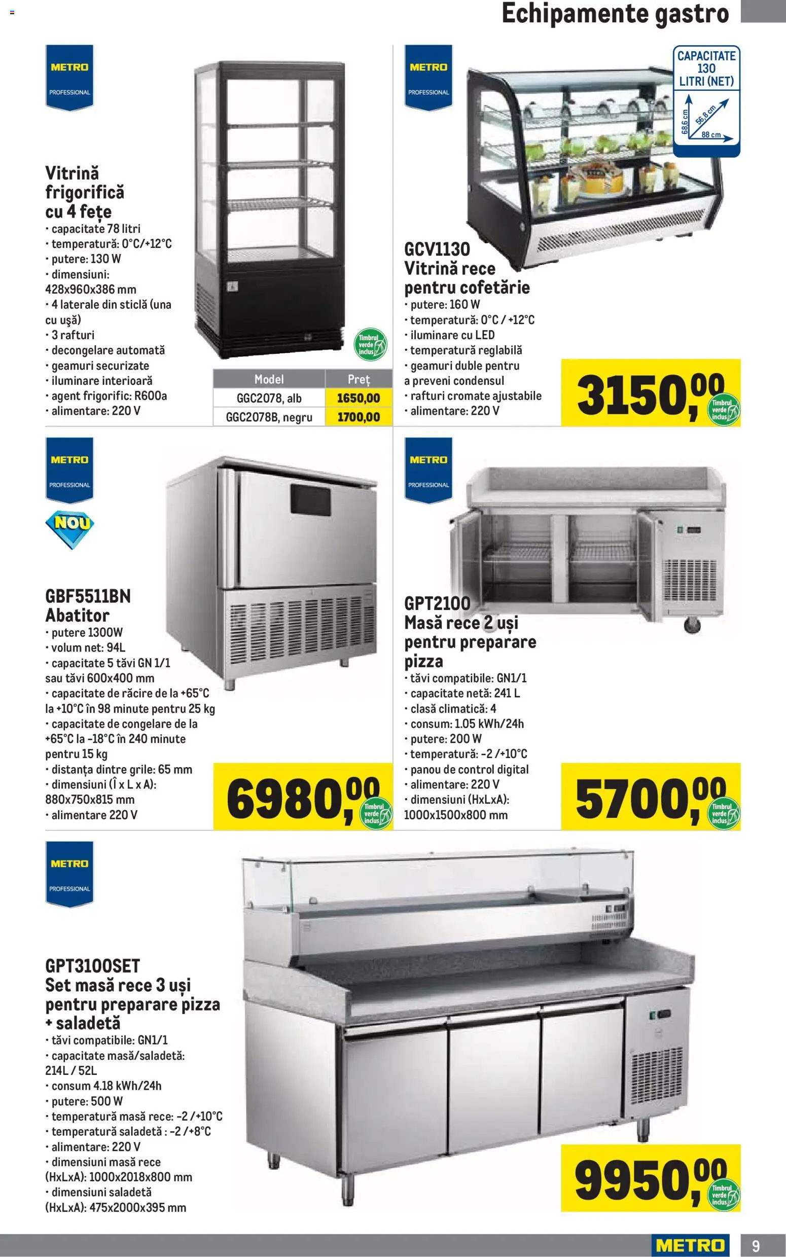 Catalog METRO 1 Aprilie - 29 Iunie 2026 | Pagina 9 | Produse: Masă, Babak, Vitrină, Ușă