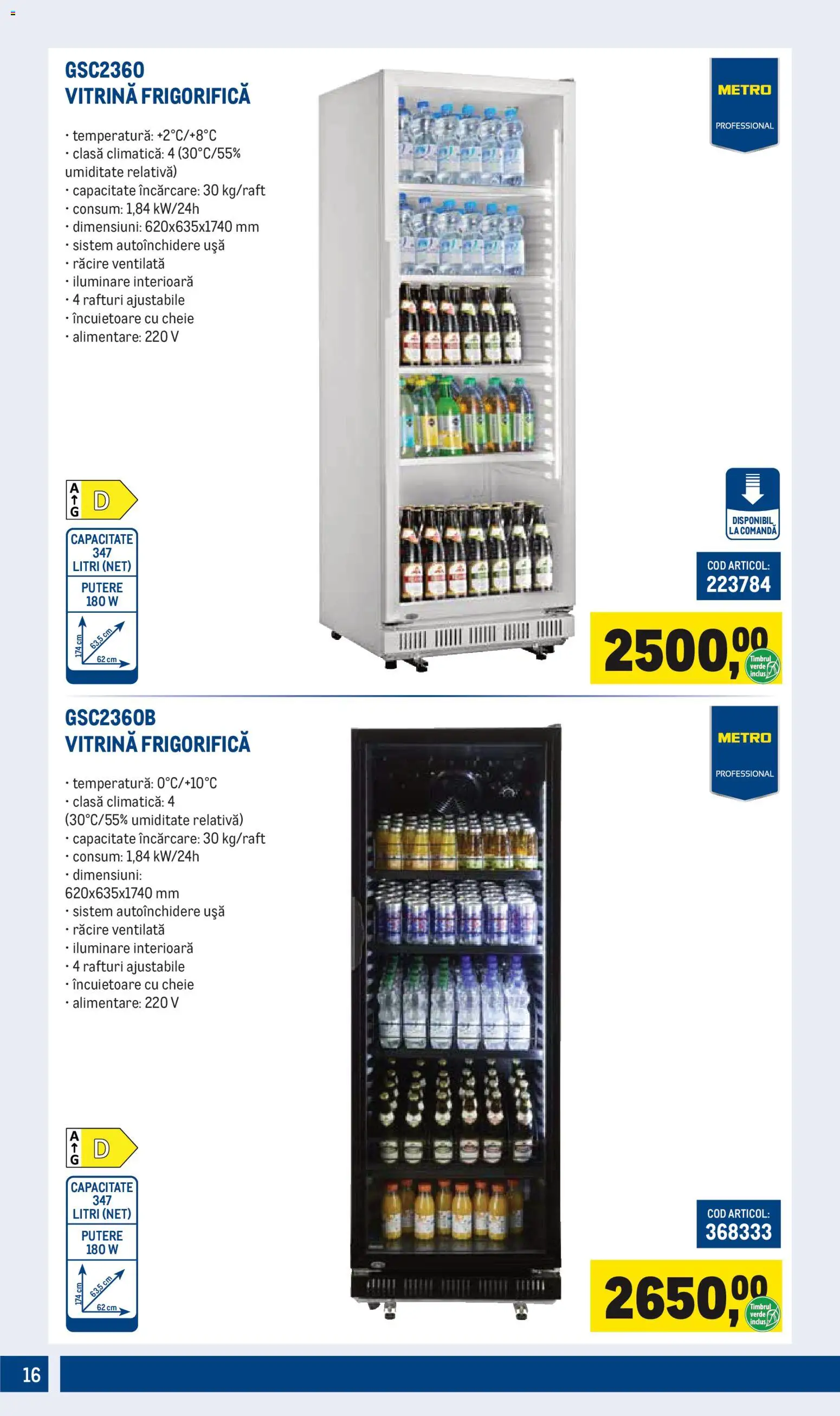 Catalog METRO 1 Aprilie - 29 Iunie 2026 | Pagina 16 | Produse: Vitrină, Ușă