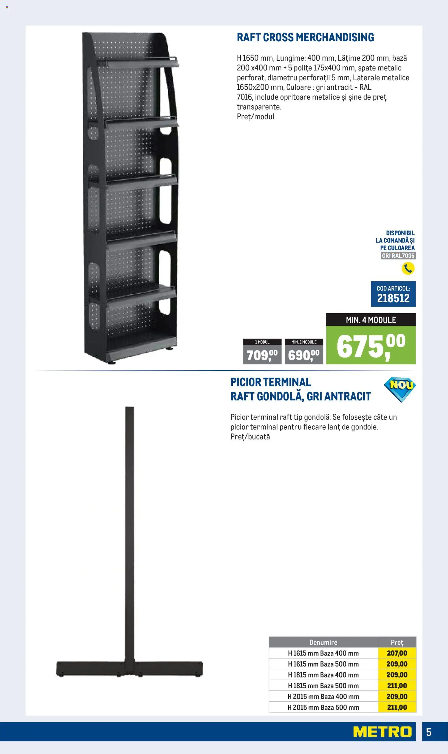 Catalog METRO 1 Aprilie - 29 Iunie 2026 | Pagina 5 | Produse: Raft