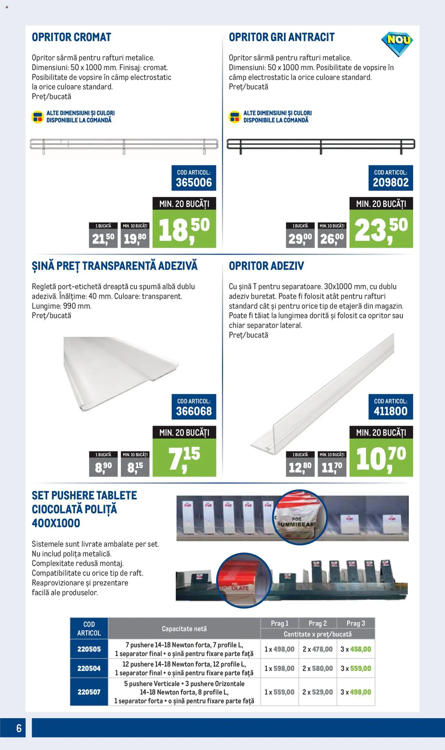 Catalog METRO 1 Aprilie - 29 Iunie 2026 | Pagina 6 | Produse: Etajeră, Ciocolată, Adeziv