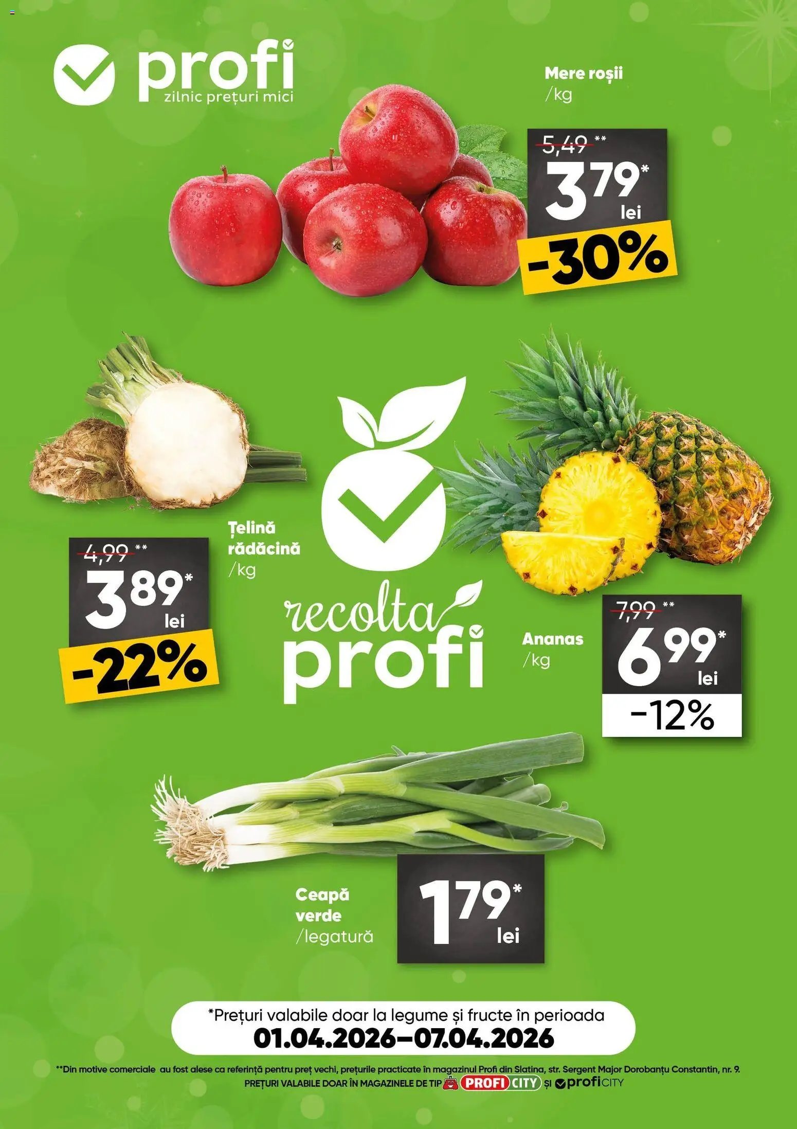 Catalog Profi 1 - 6 Aprilie 2026 | Pagina 1 | Produse: Mici, Roșii, Legume, Fructe