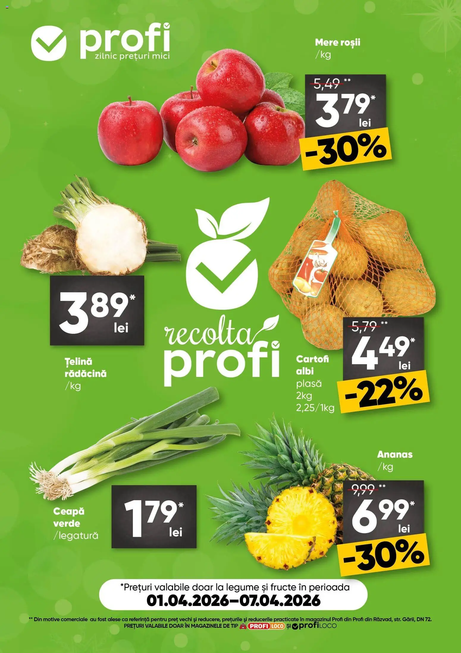Catalog Profi 1 - 6 Aprilie 2026 | Pagina 1 | Produse: Mici, Mere, Ananas, Fructe