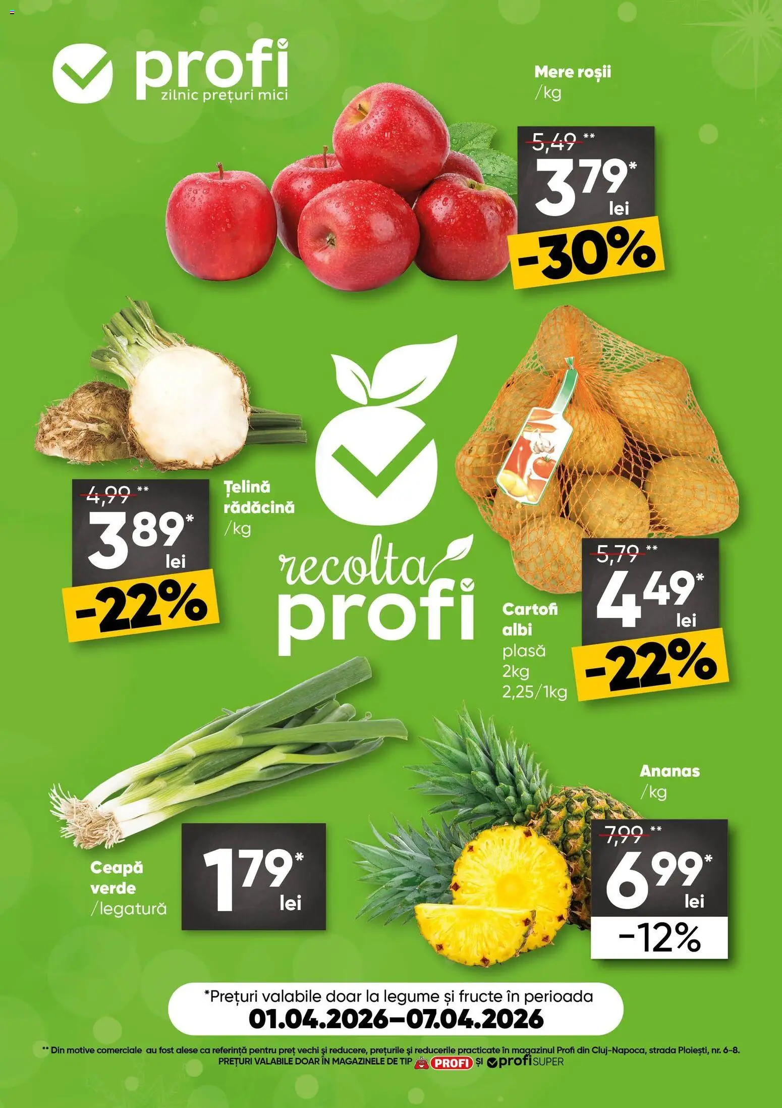 Catalog Profi 1 - 6 Aprilie 2026 | Pagina 1 | Produse: Mici, Roșii, Ananas, Legume