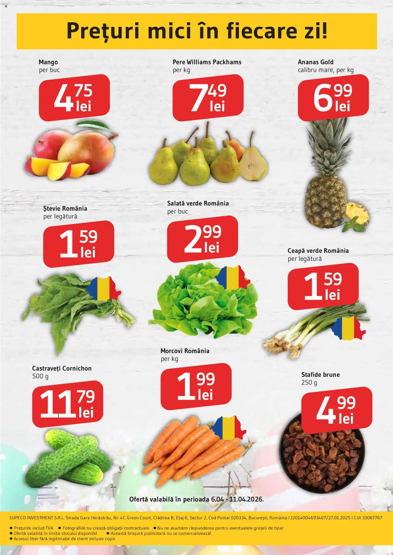Catalog Supeco 6 - 10 Aprilie 2026 | Pagina 2 | Produse: Mici, Castraveți, Stafide, Ceapă
