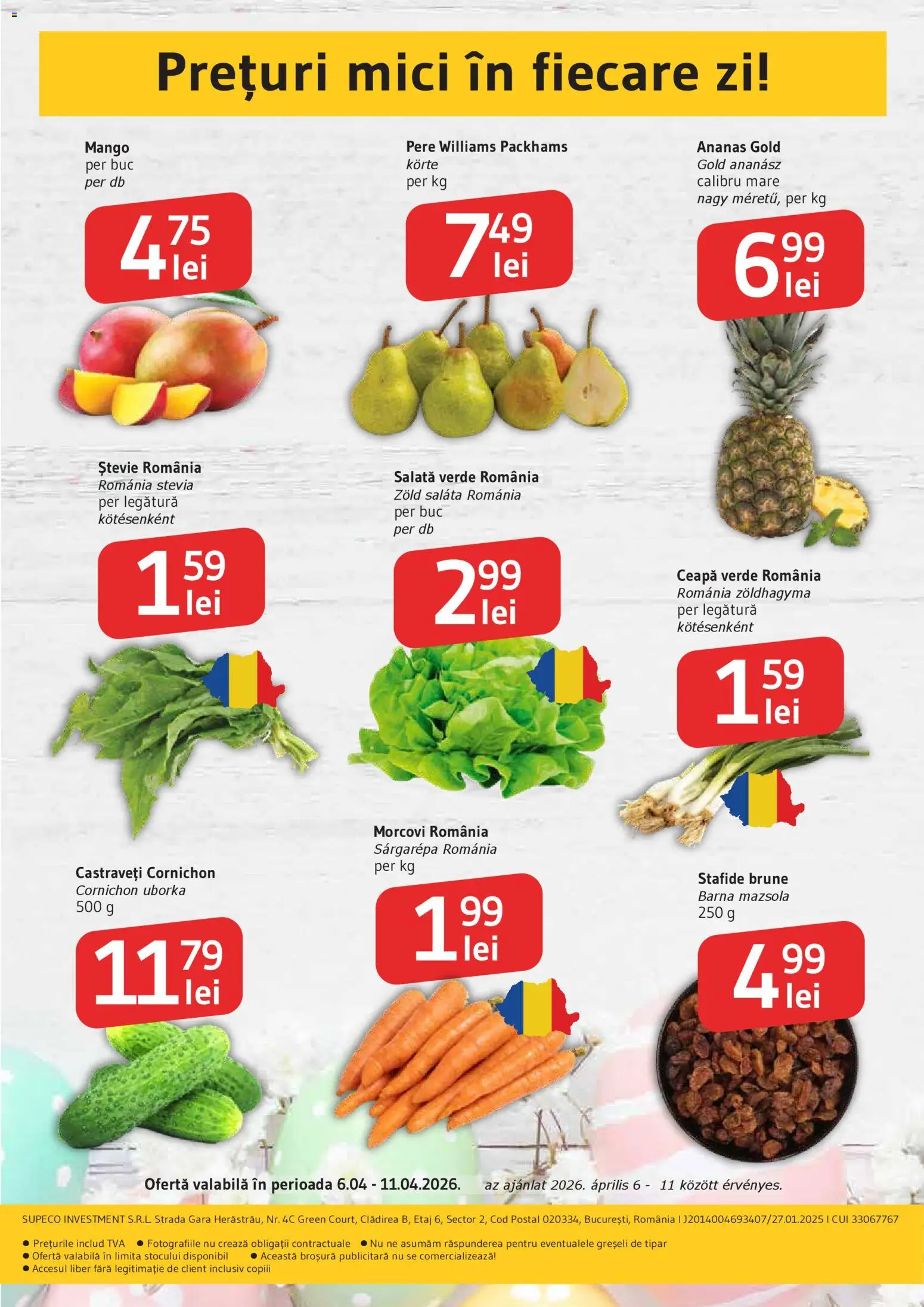 Catalog Supeco 6 - 10 Aprilie 2026 | Pagina 2 | Produse: Mici, Morcovi, Castraveți, Ceapă