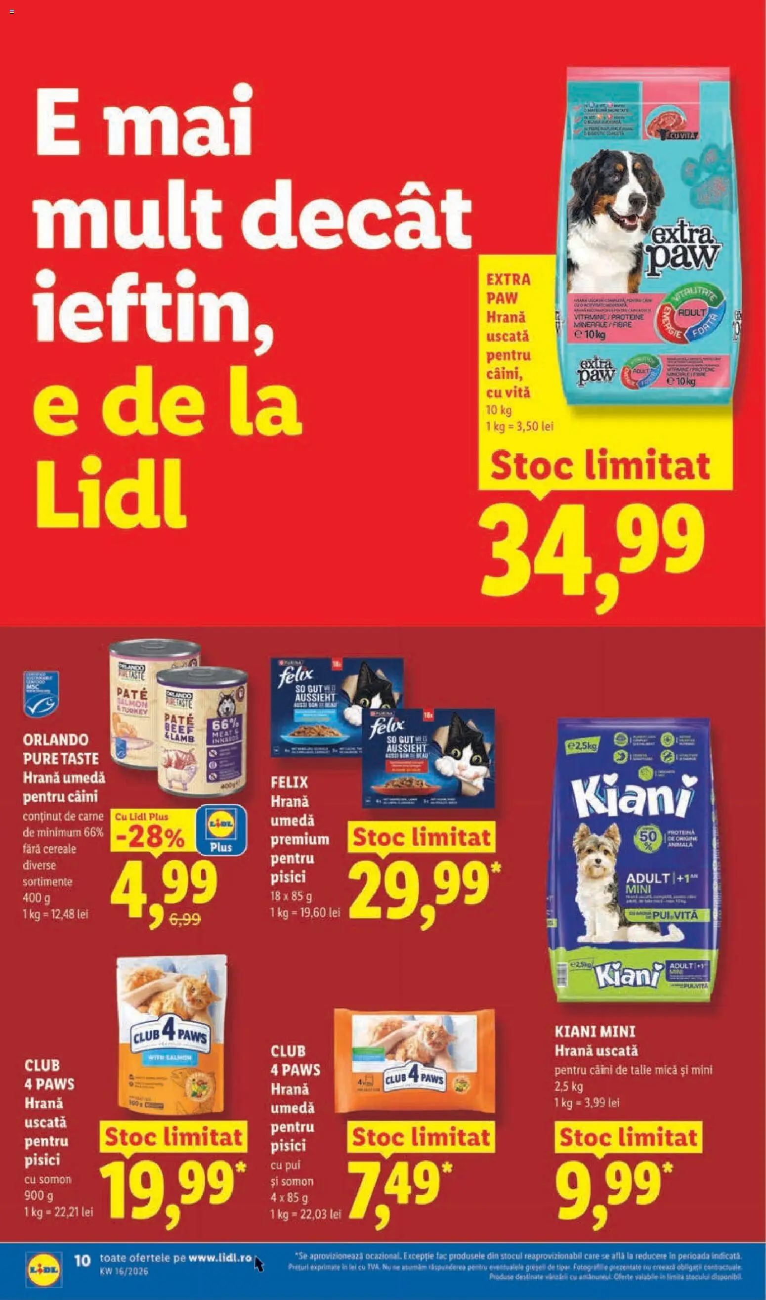 Catalog LIDL 14 - 18 Aprilie 2026 | Pagina 10 | Produse: Masaüstü kılıfı, Hacıyatmaz Kedi Oyuncağı, Pate, Cereale