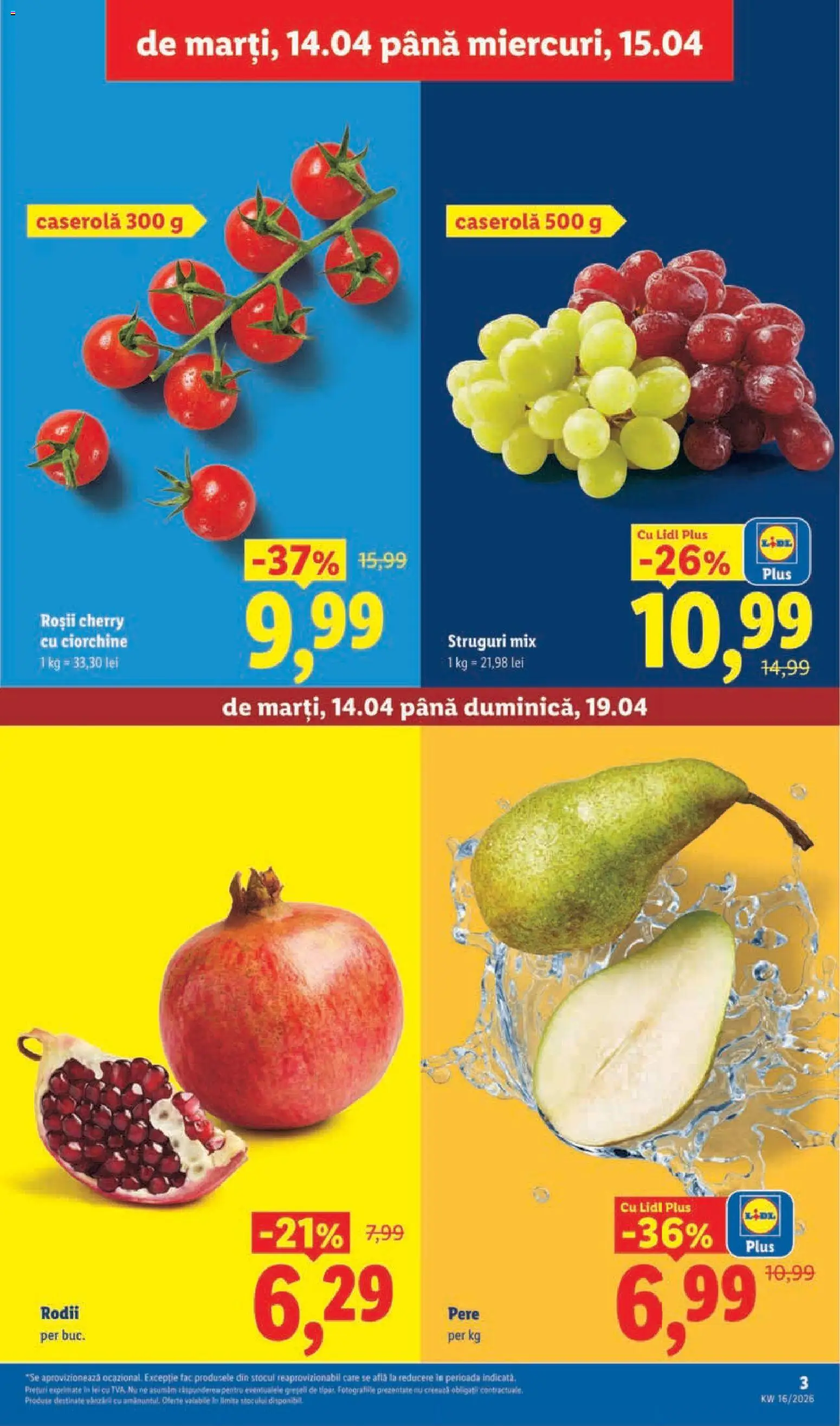 Catalog LIDL 14 - 18 Aprilie 2026 | Pagina 3 | Produse: Struguri, Roșii