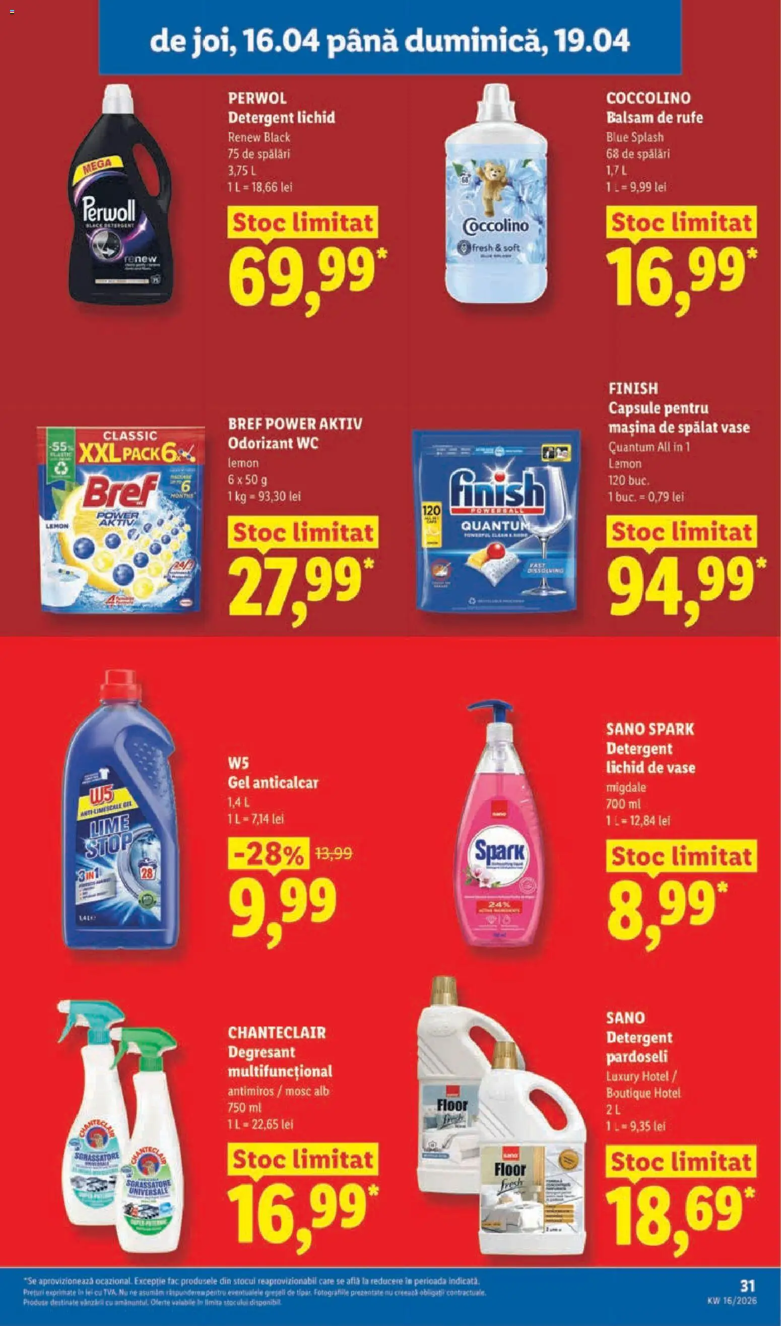 Catalog LIDL 14 - 18 Aprilie 2026 | Pagina 31 | Produse: Mașină De Spălat, Migdale, Detergent, Capsule pentru mașina de spălat
