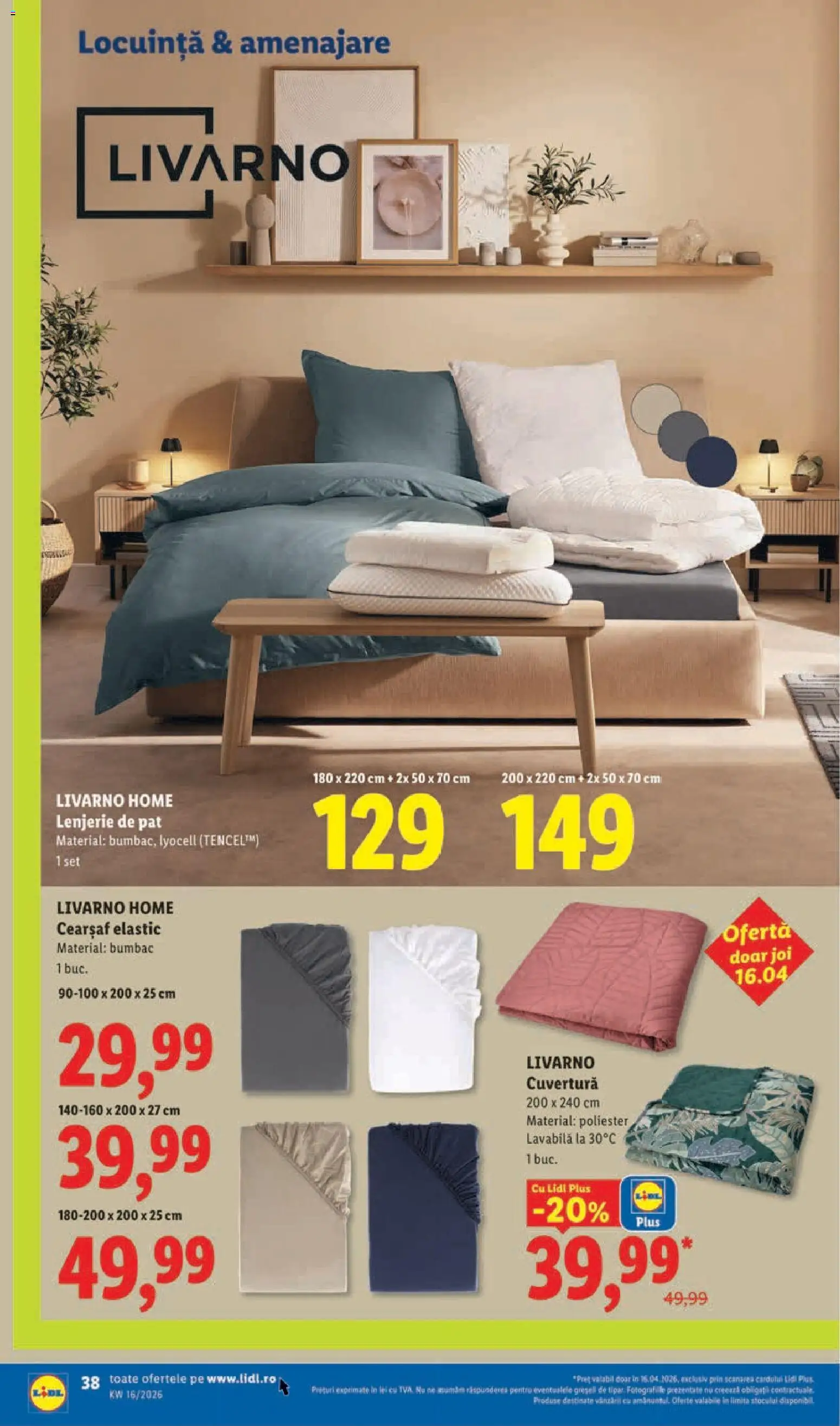 Catalog LIDL 14 - 18 Aprilie 2026 | Pagina 38 | Produse: Cuvertură, Pat, Lenjerie de pat, Türk kahvesi öğütme değirmeni