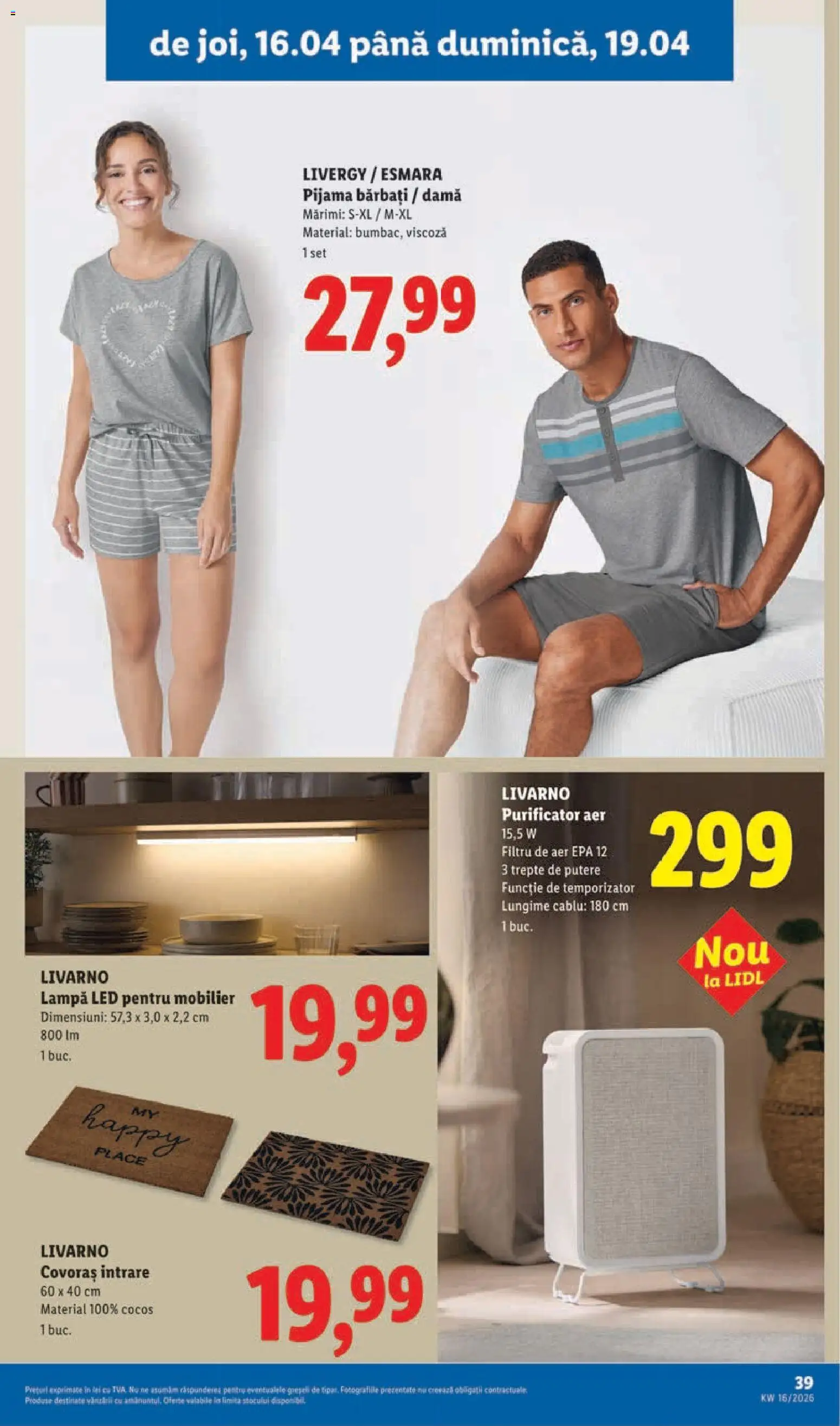 Catalog LIDL 14 - 18 Aprilie 2026 | Pagina 39 | Produse: Cablu, Babak, Lampă, Bisiklet Aparatları