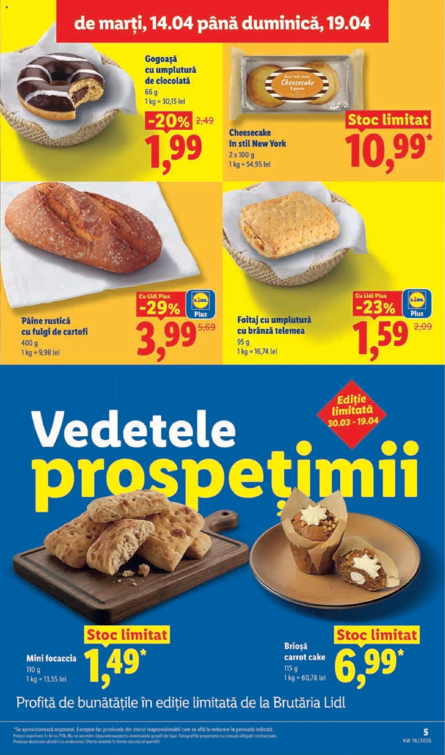 Catalog LIDL 14 - 18 Aprilie 2026 | Pagina 5 | Produse: Divan, Brânză, Pâine, Ciocolată