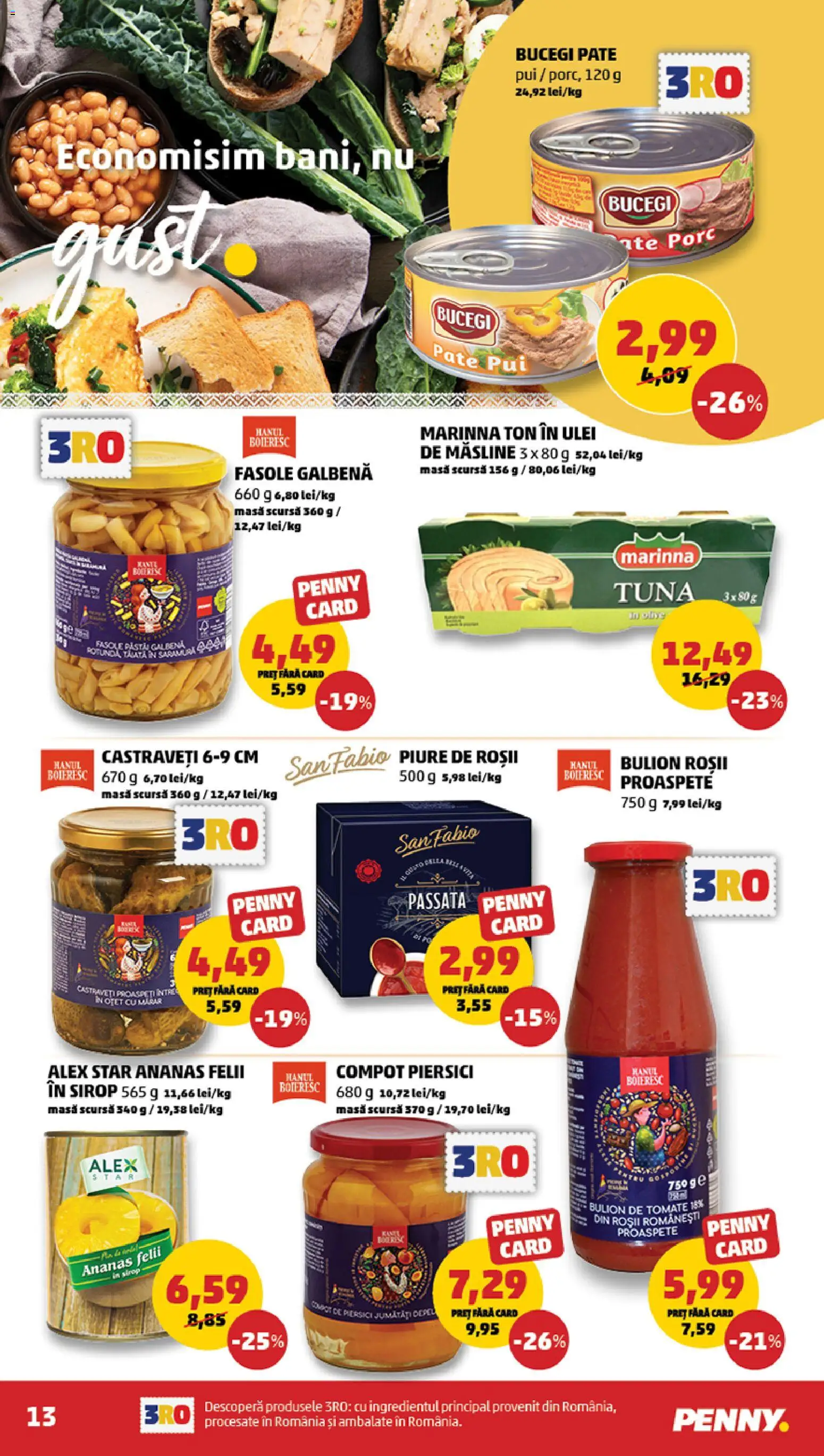 Catalog PENNY Market 8 - 13 Aprilie 2026 | Pagina 13 | Produse: Masă, Compot, Sirop, Castraveți