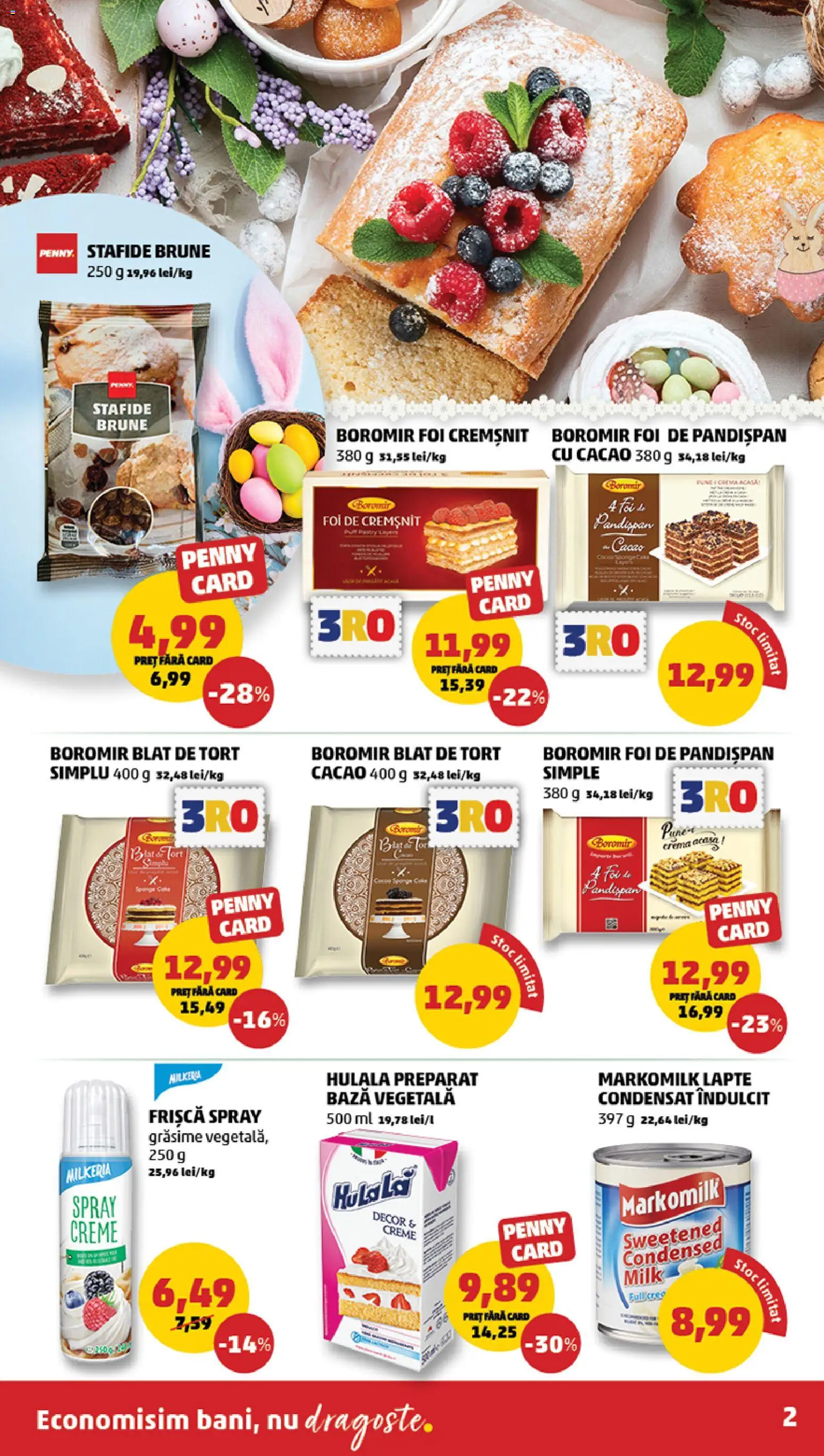 Catalog PENNY Market 8 - 13 Aprilie 2026 | Pagina 2 | Produse: Tort, Frișcă, Cacao, Stafide