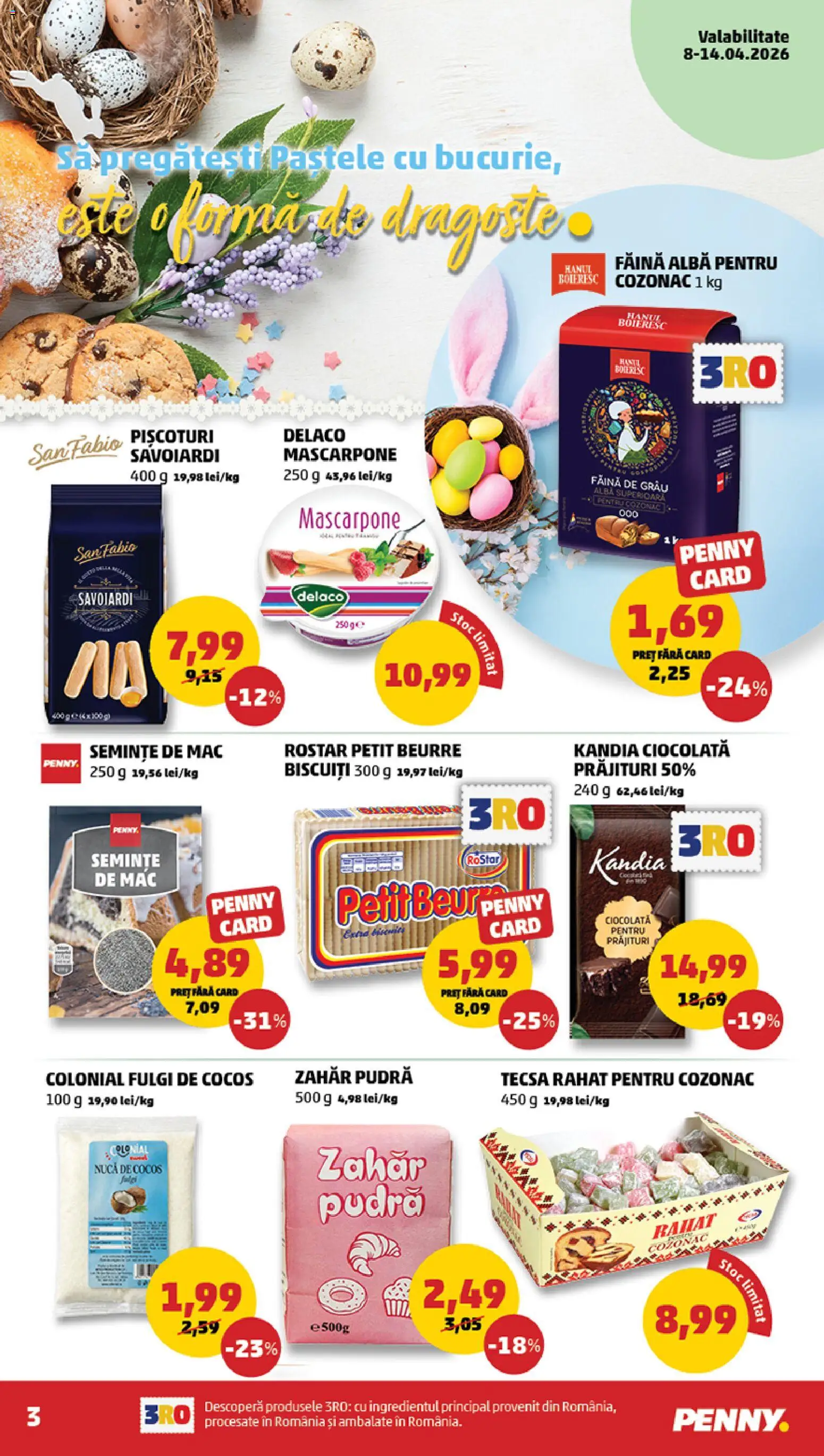Catalog PENNY Market 8 - 13 Aprilie 2026 | Pagina 3 | Produse: Light Kedi Konservesi, Semințe, Ciocolată, Fulgi