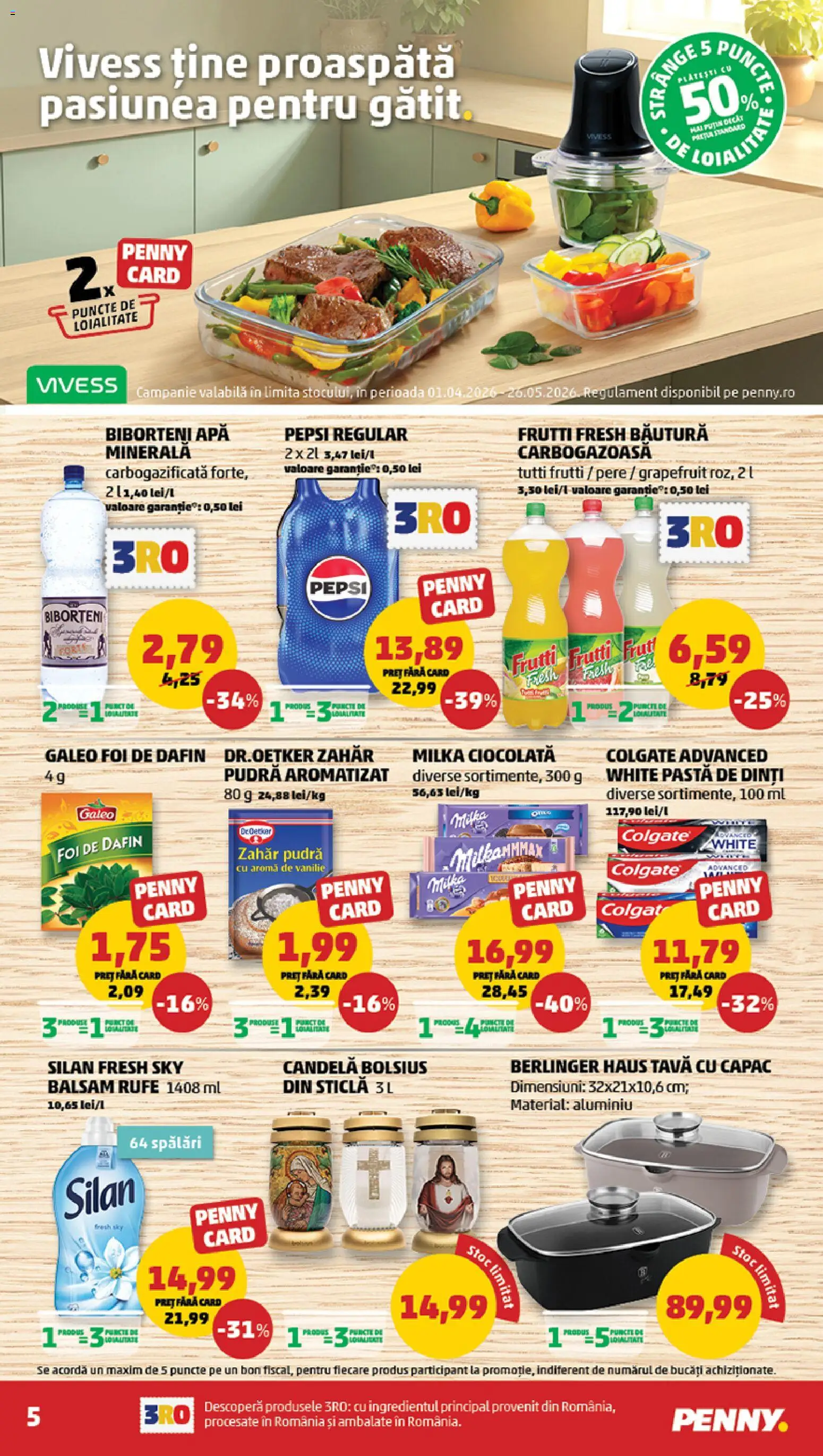 Catalog PENNY Market 8 - 13 Aprilie 2026 | Pagina 5 | Produse: Pudră, Balsam, Apă, Zahăr