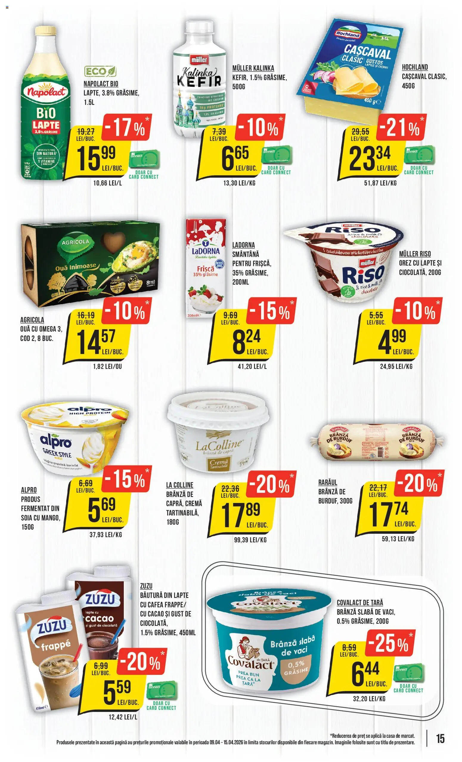 Catalog Mega Image 9 - 14 Aprilie 2026 | Pagina 15 | Produse: Delgeç, Cașcaval, Kefir, Frișcă
