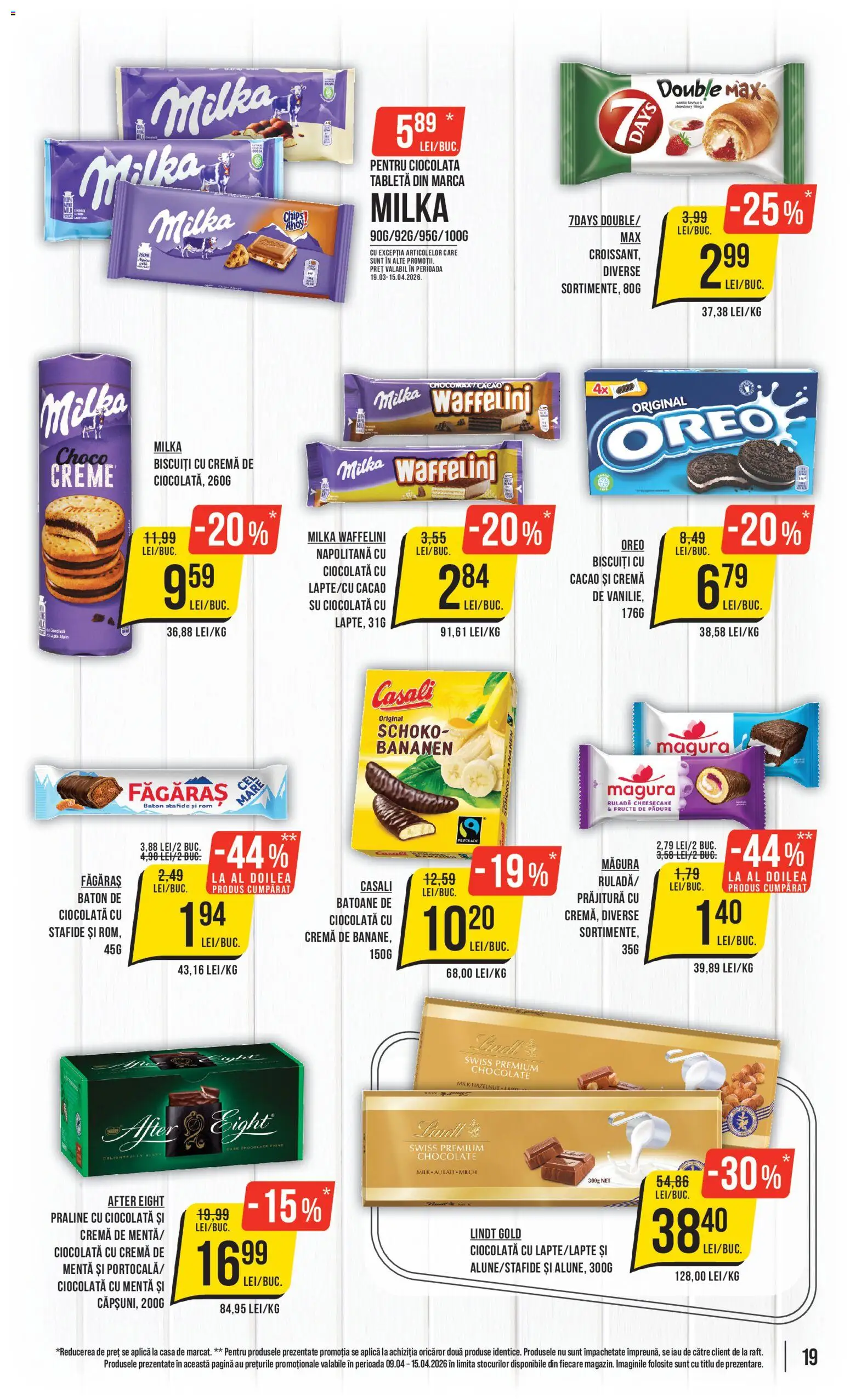 Catalog Mega Image 9 - 14 Aprilie 2026 | Pagina 19 | Produse: Prăjitură, Rom, Biscuiți, Stafide