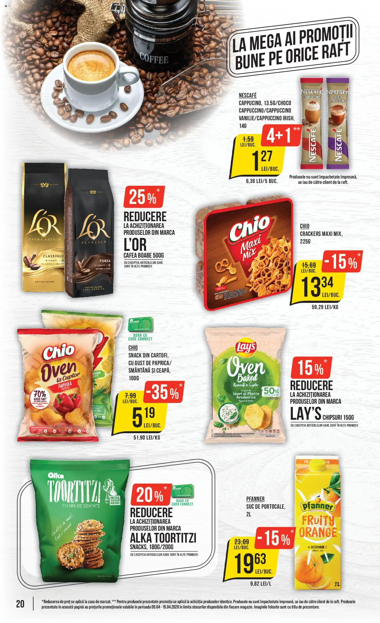Catalog Mega Image 9 - 14 Aprilie 2026 | Pagina 20 | Produse: Semințe, Suc, Smântână, Cartofi