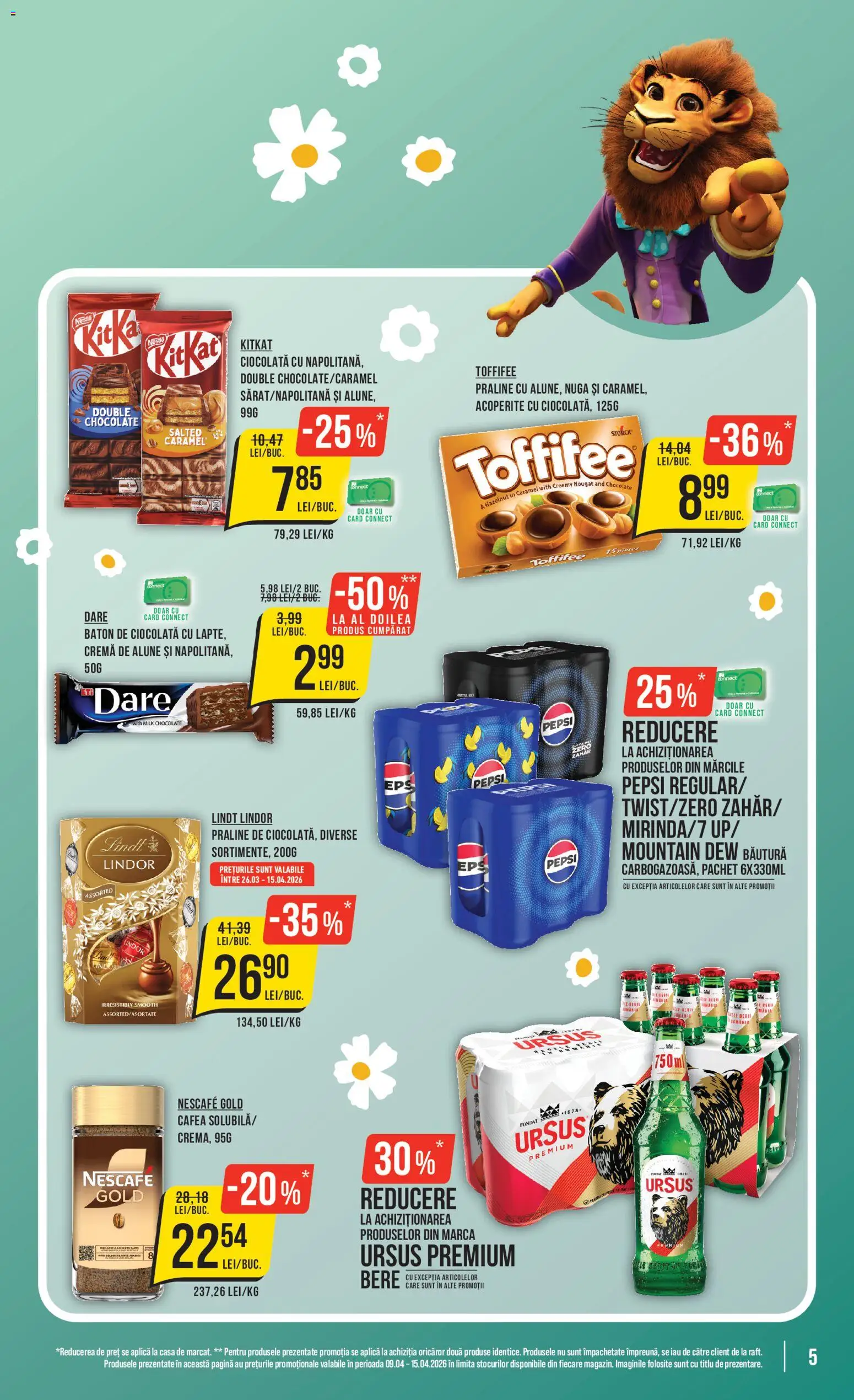 Catalog Mega Image 9 - 14 Aprilie 2026 | Pagina 5 | Produse: Praline, Cremă, Ciocolată, Bere