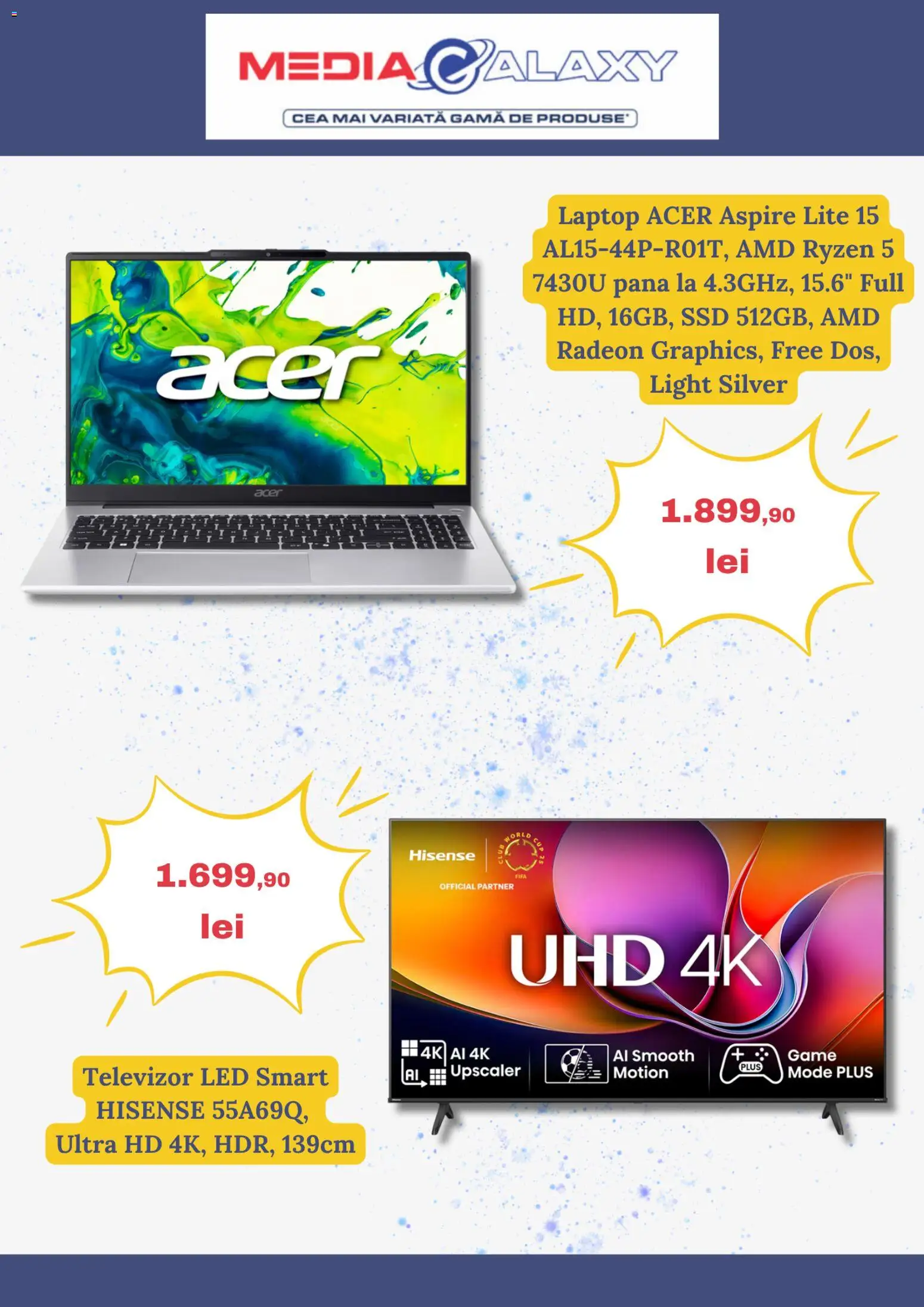 Catalog Media Galaxy 9 - 14 Aprilie 2026 | Pagina 3 | Produse: Laptop, Vestiyer, Televizor, Babak